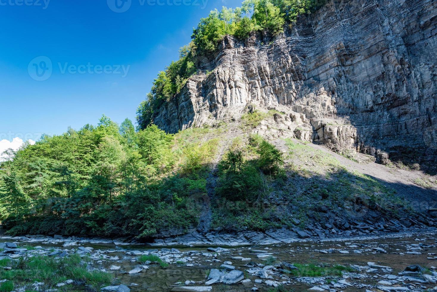 taughannock watervallen - kloofpad foto