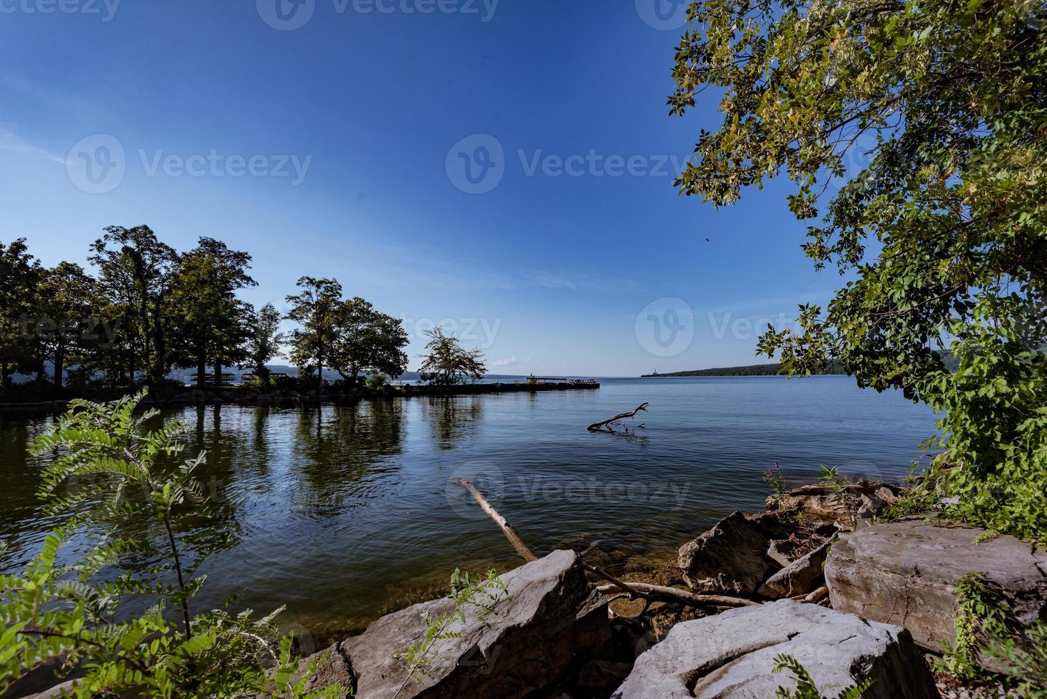 taughannock watervallen - kloofpad foto