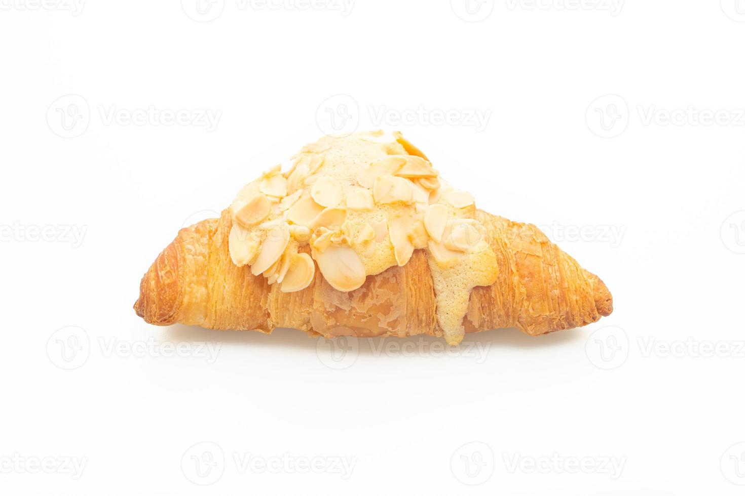 croissant met room en amandelen foto