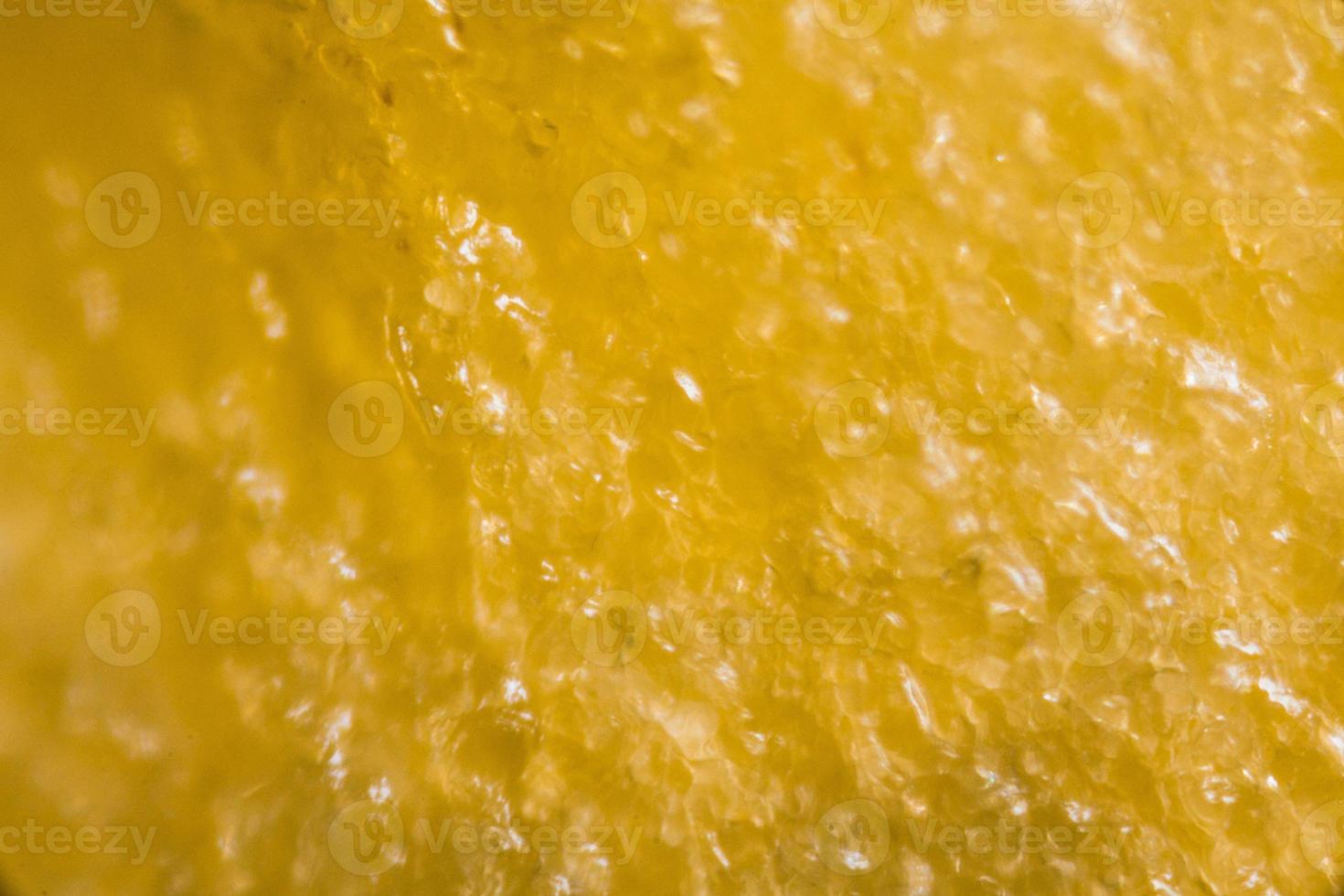 de pit van gele peper onder de microscoop foto