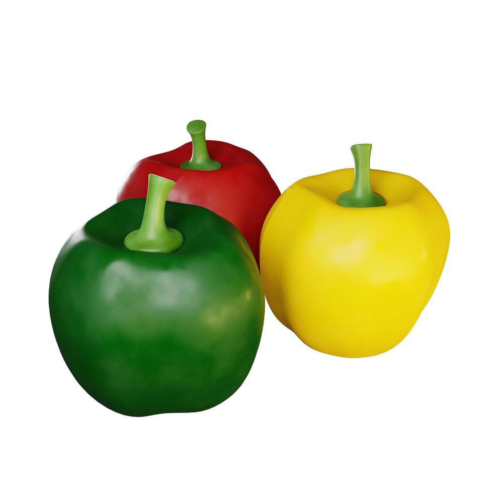 paprika's in verschillende kleuren foto