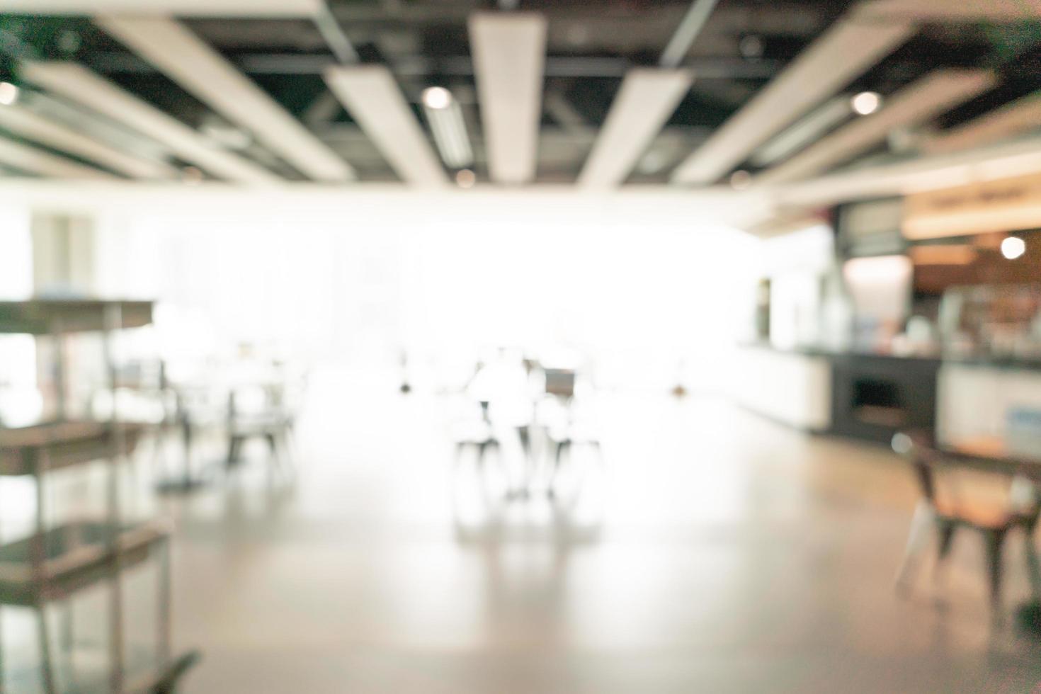 abstract vervagen food court in winkelcentrum voor achtergrond foto