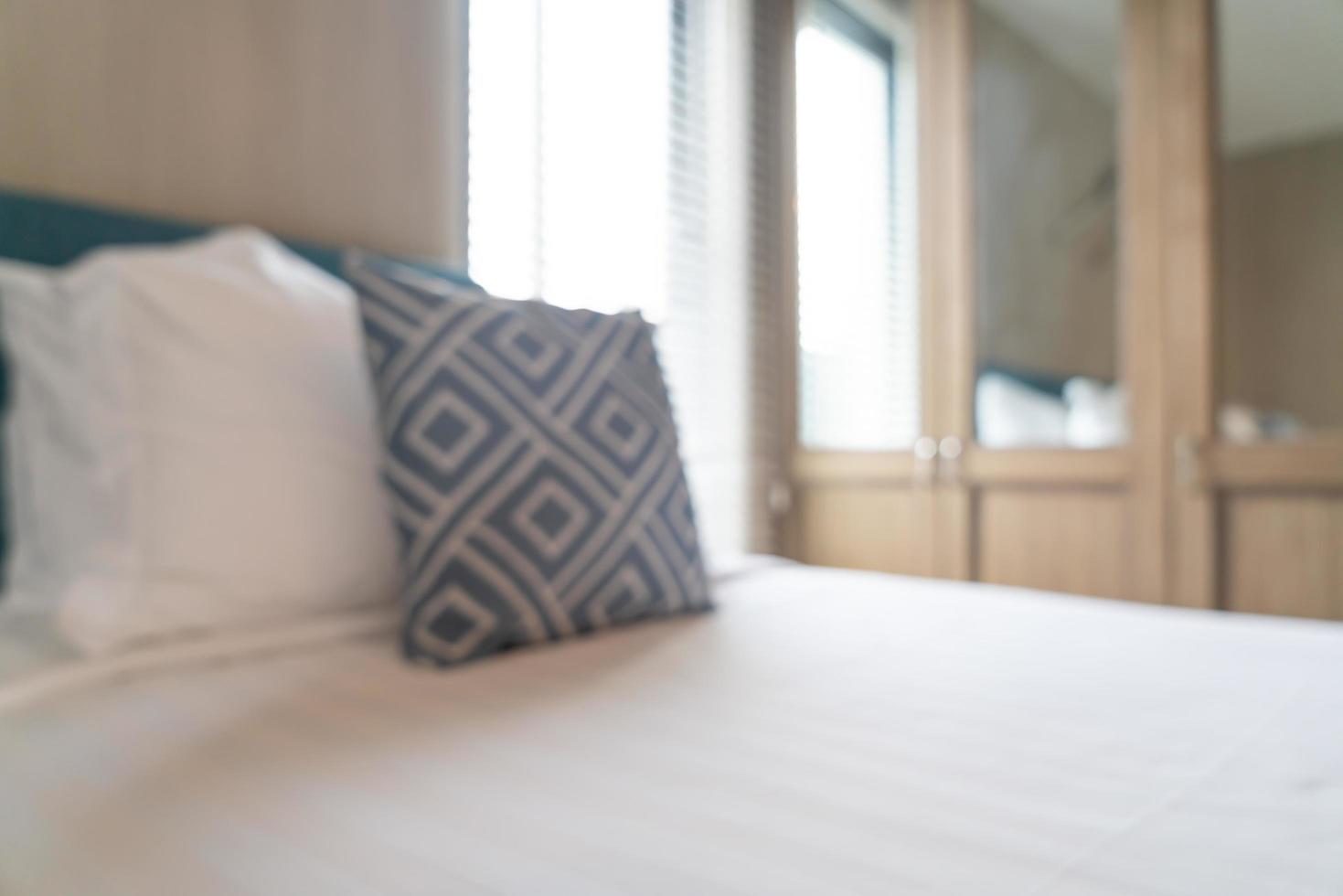 abstract vervagen mooie luxe hotel slaapkamer foto