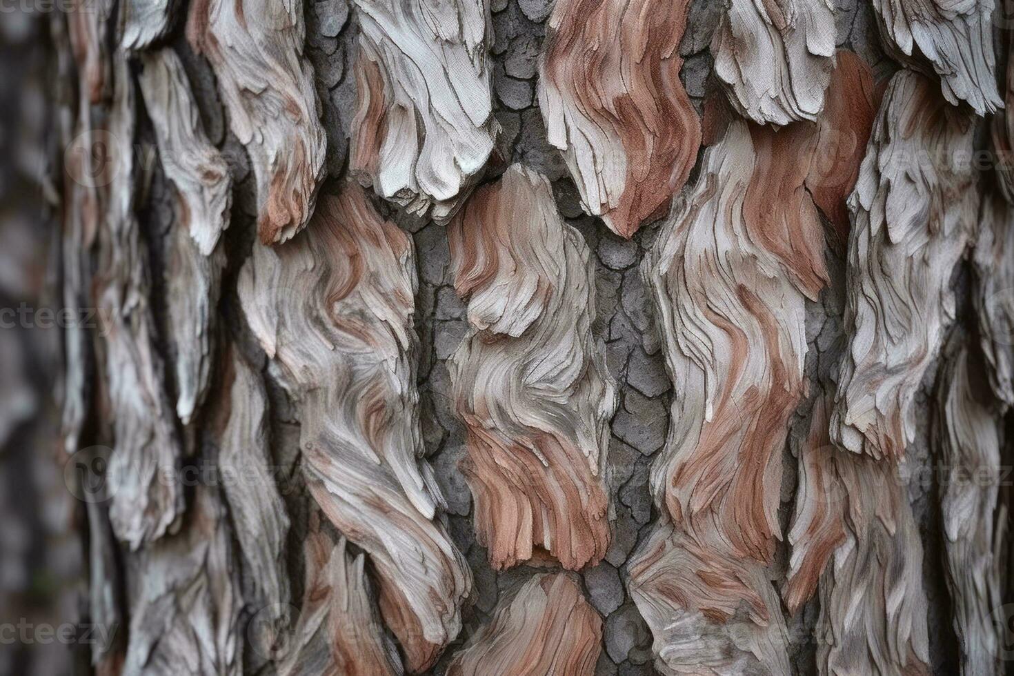 ai gegenereerd getextureerde achtergrond van oud pijnboom hout, met groot elementen van schors en de hars druppelt foto