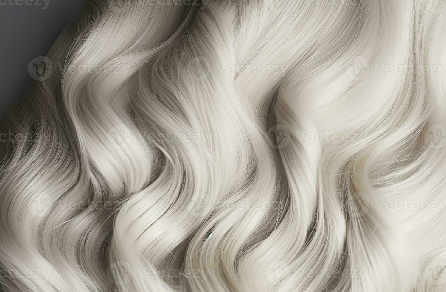 ai gegenereerd blond haar- detailopname net zo een achtergrond. vrouwen lang blond haar. prachtig gestileerd golvend glimmend krullen. haar- kleuren. kappers procedures, verlenging. wit haar- foto