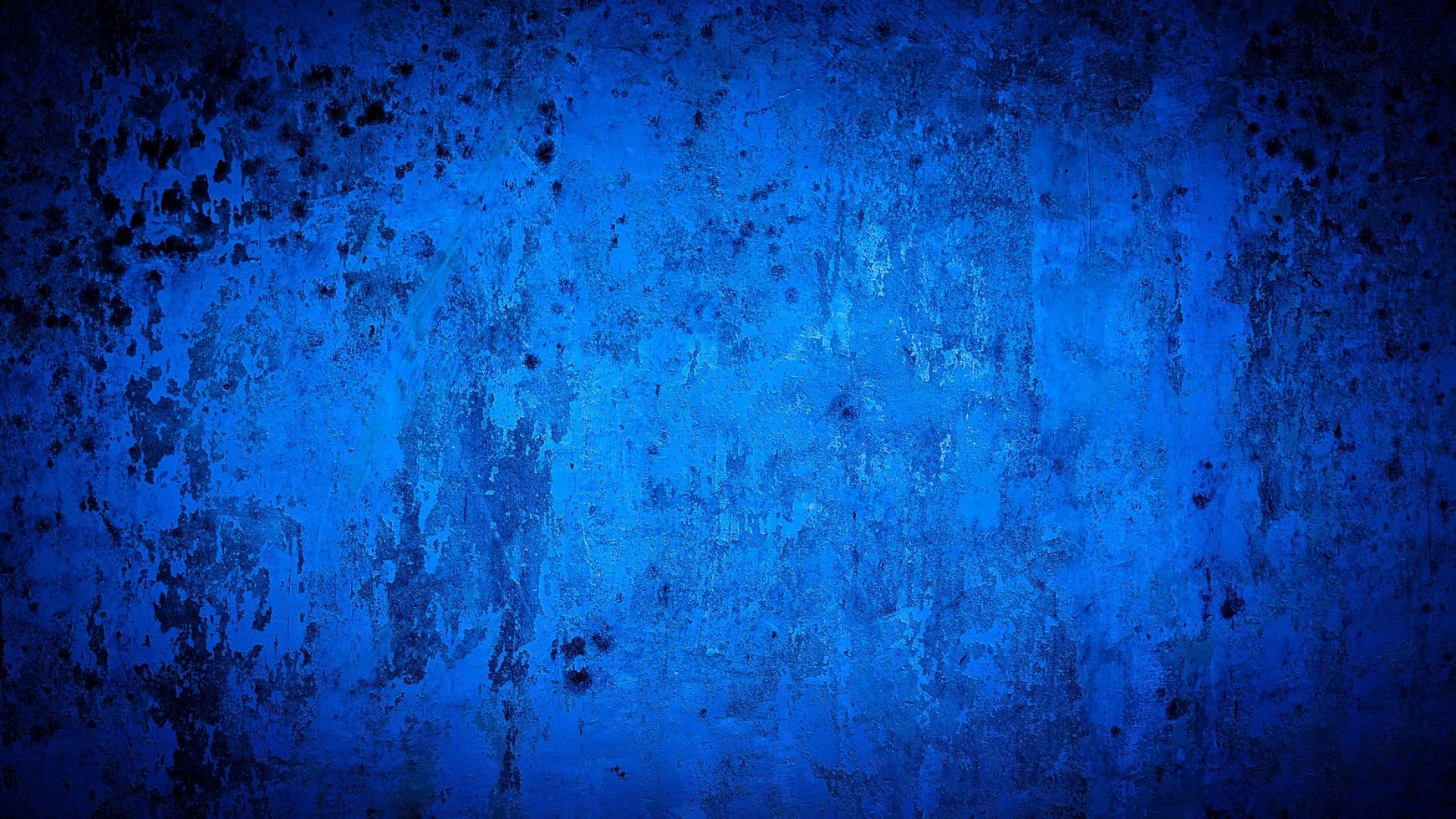 grunge achtergrond van blauwe muur kleur foto