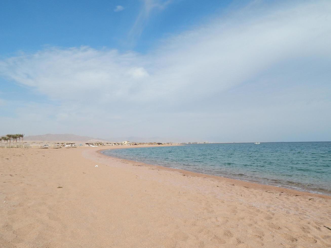 natuurstranden van het resort in egypte sharm el sheikh foto