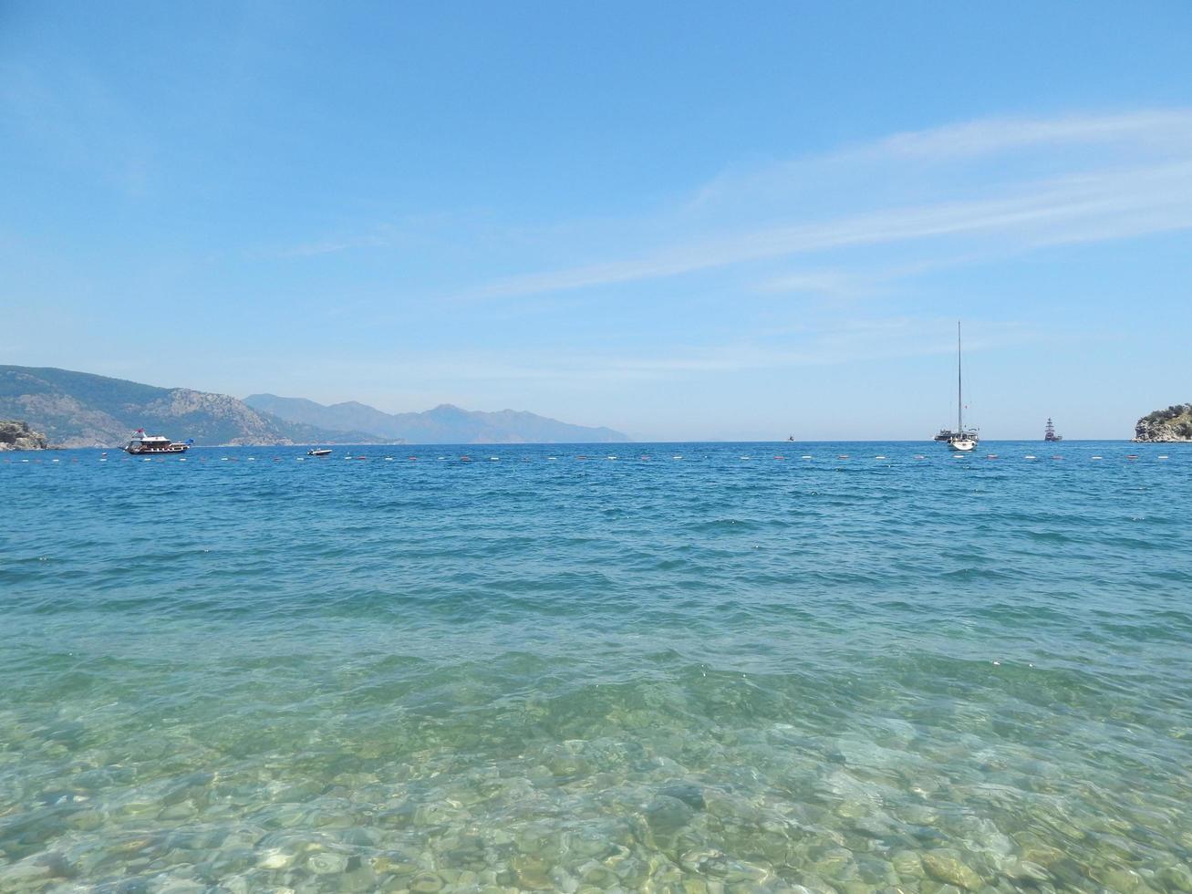 het dorp turunc egeïsche kalkoen, marmaris foto