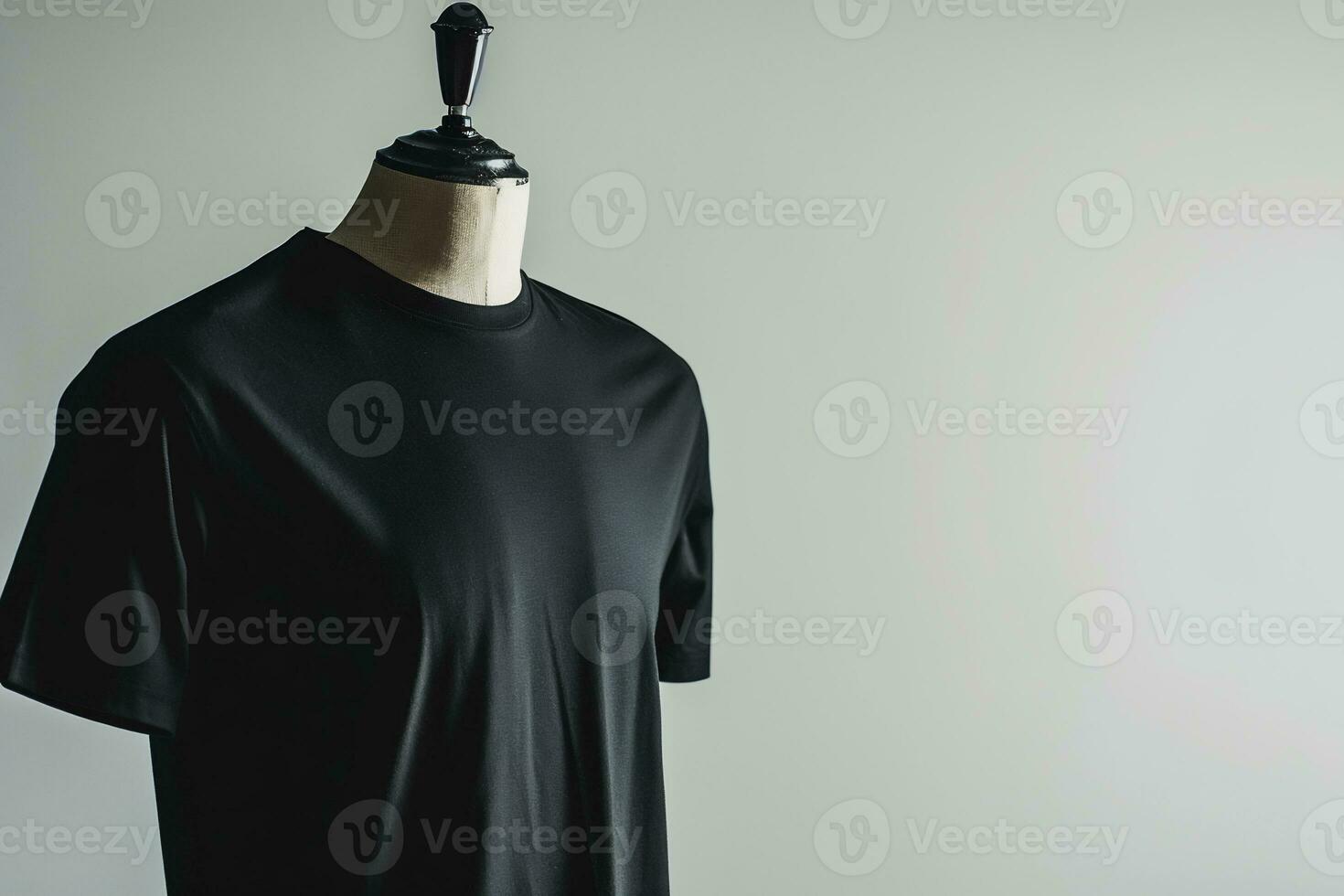 ai gegenereerd duidelijk t-shirt in Aan een mannequin voor mockup foto