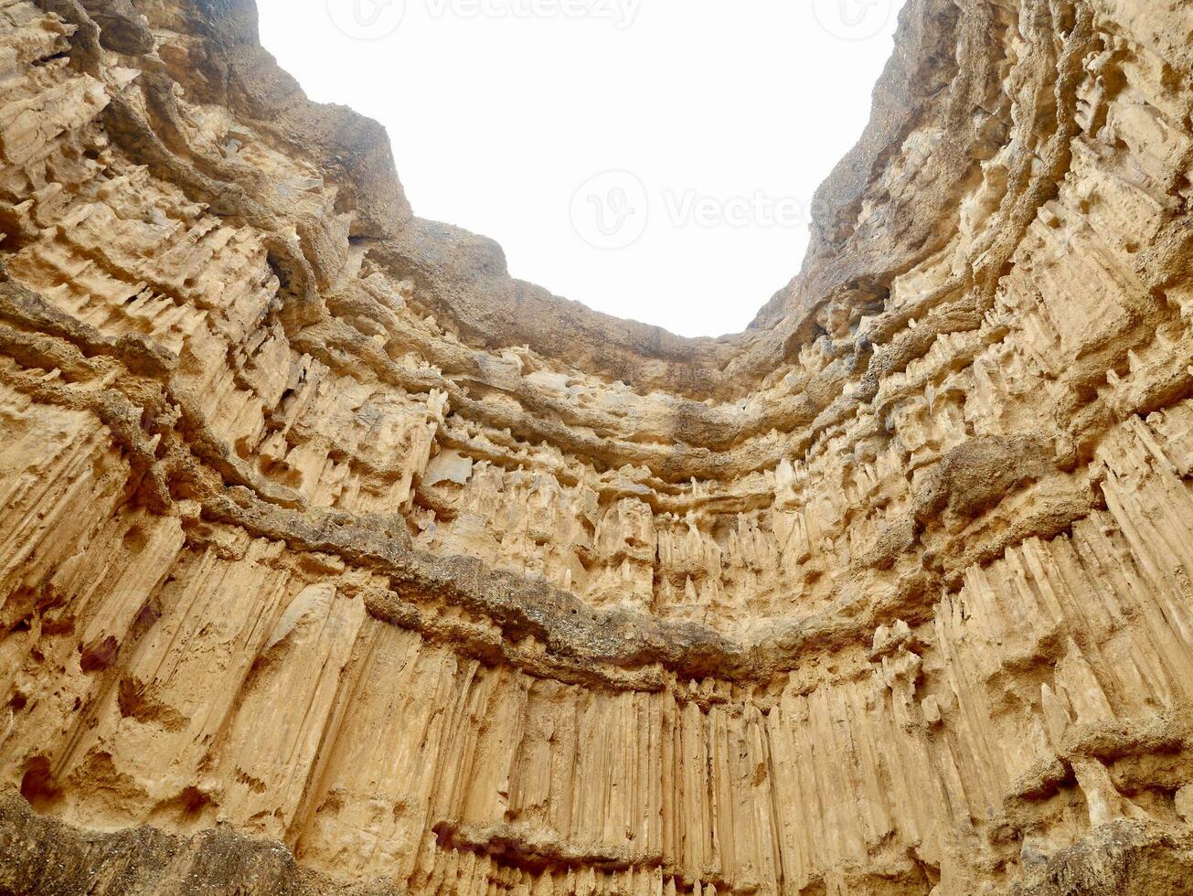 pha chor de natuurlijk fenomeen van geërodeerd bodem pijlers gelegen in mae wang nationaal park, doi zie wijk, Chiang mei, Thailand foto