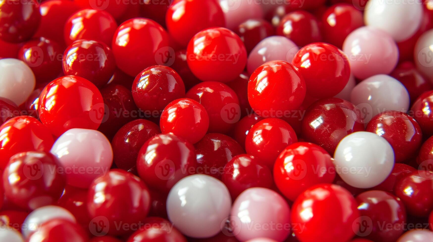 ai gegenereerd helder kinderjaren zoet rood kleurrijk snoep heerlijk bonbon toetje achtergrond suiker detailopname foto