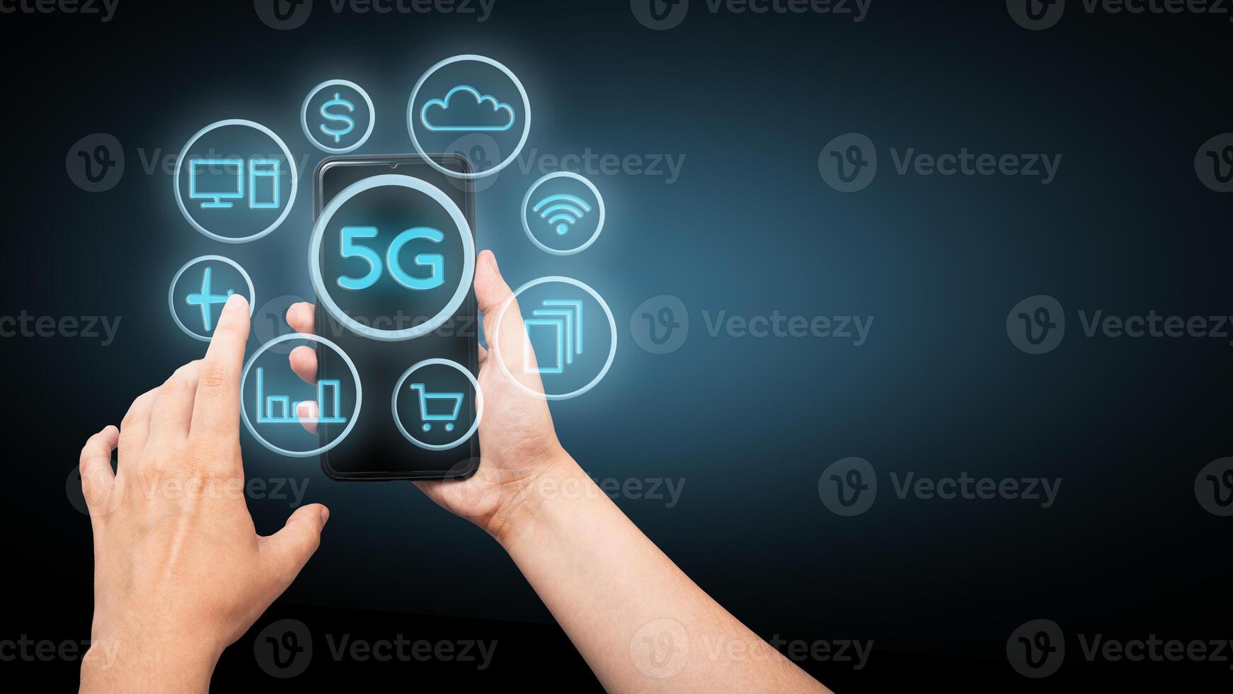 5g internet is de nieuw technologie van de toekomst, koppelen communicatie foto