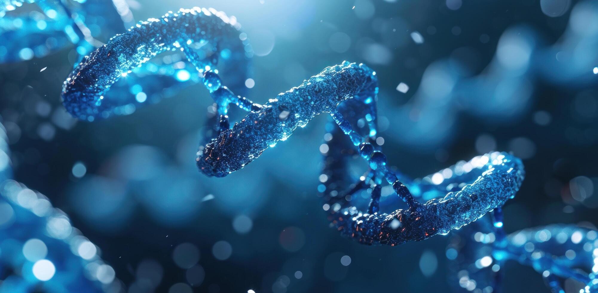 ai gegenereerd een beeld van een dna strand foto