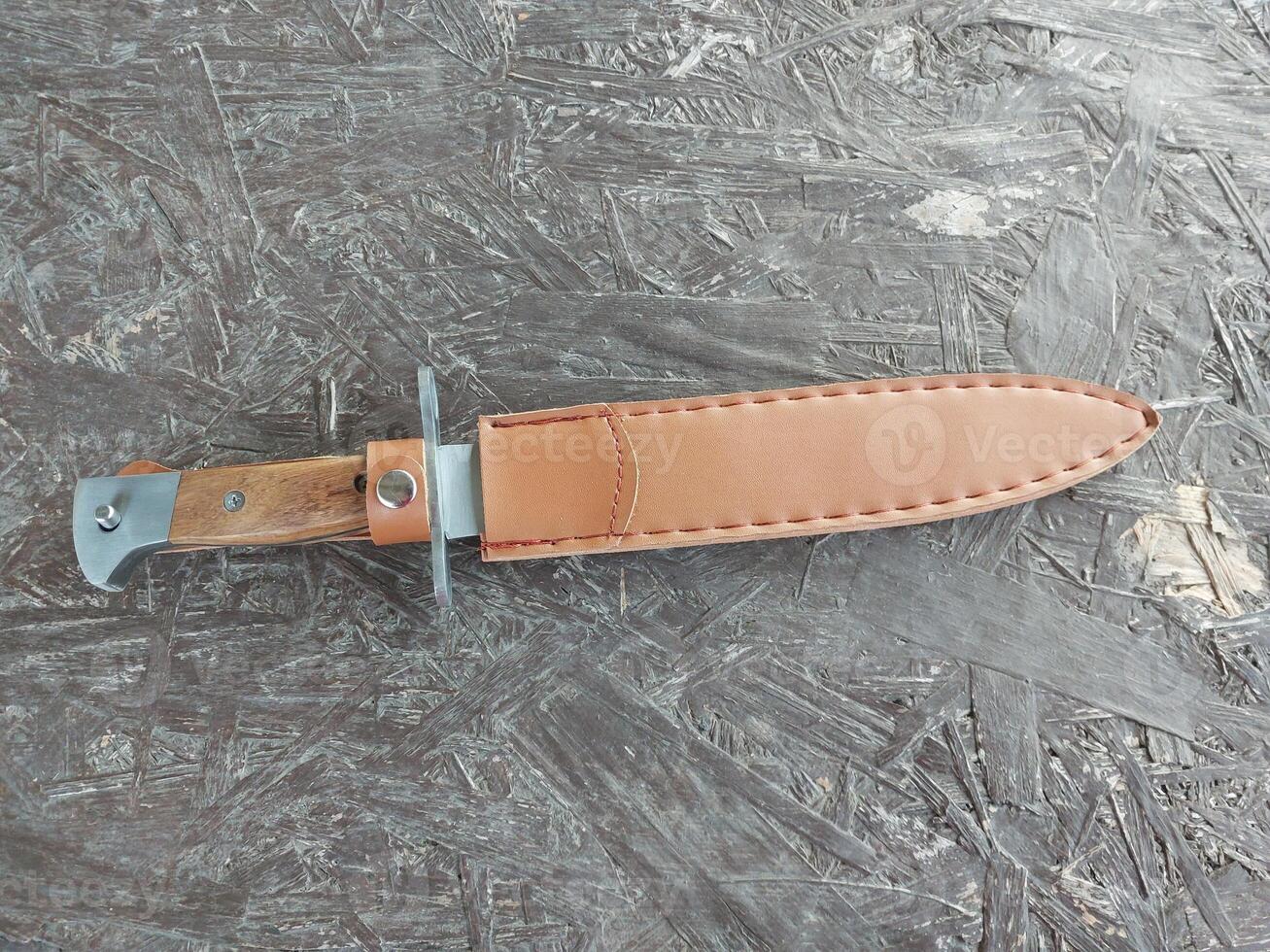 toerist mes varken splitser voor bescherming foto