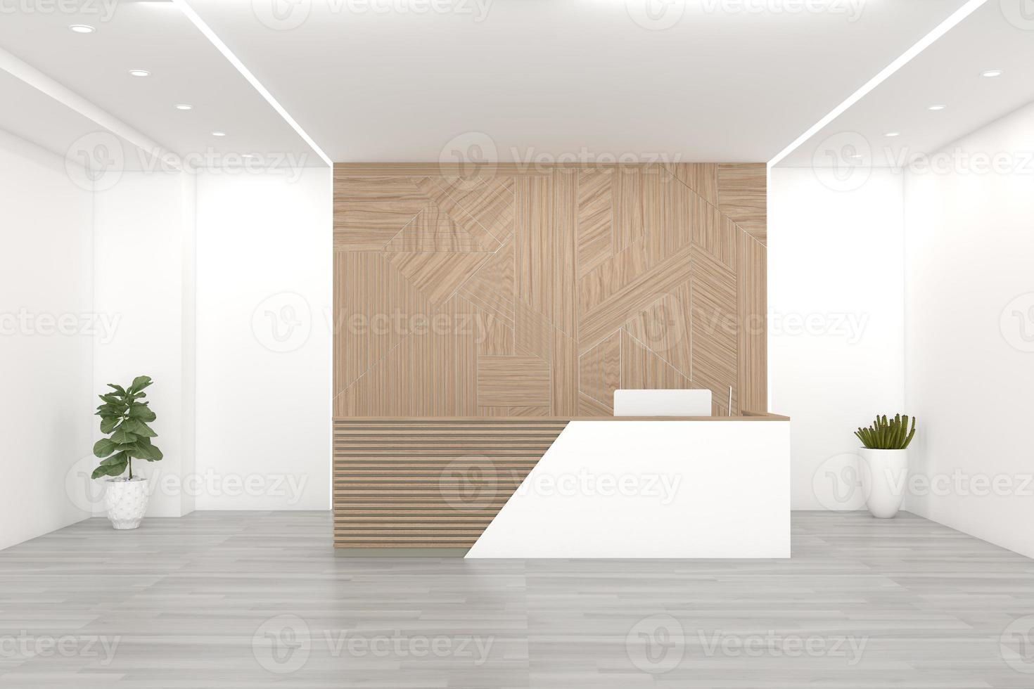 kantoor receptie mockup interieurontwerp foto