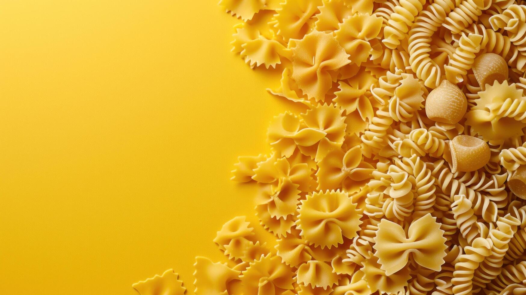 ai gegenereerd Italiaans pasta advertentie achtergrond met kopiëren ruimte foto