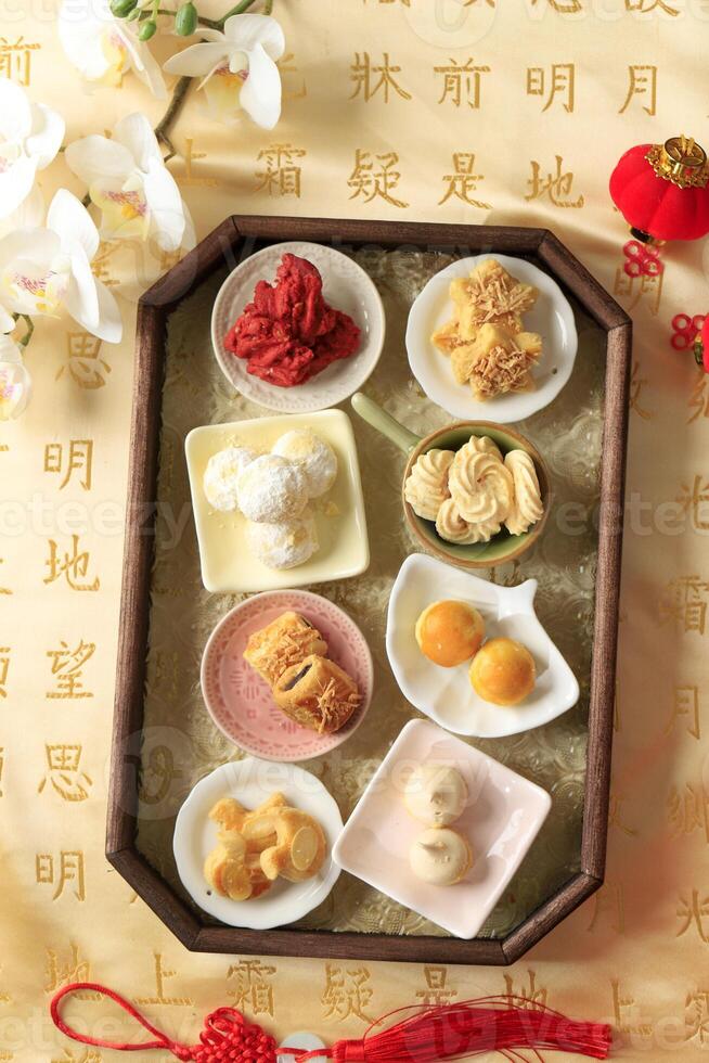kue kering imlek, Chinese nieuw jaar koekjes belemmert foto