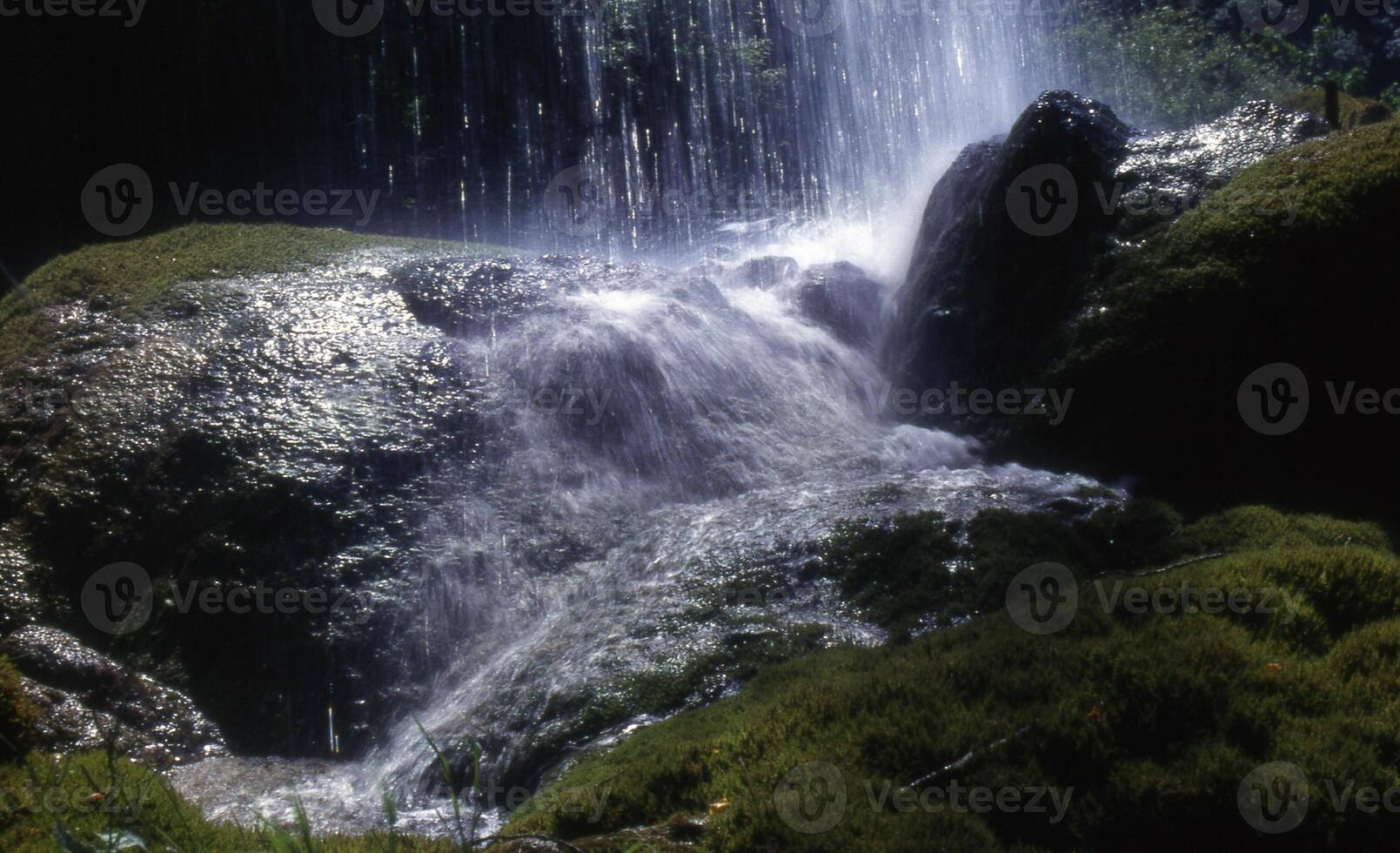 een waterval in de bossen foto