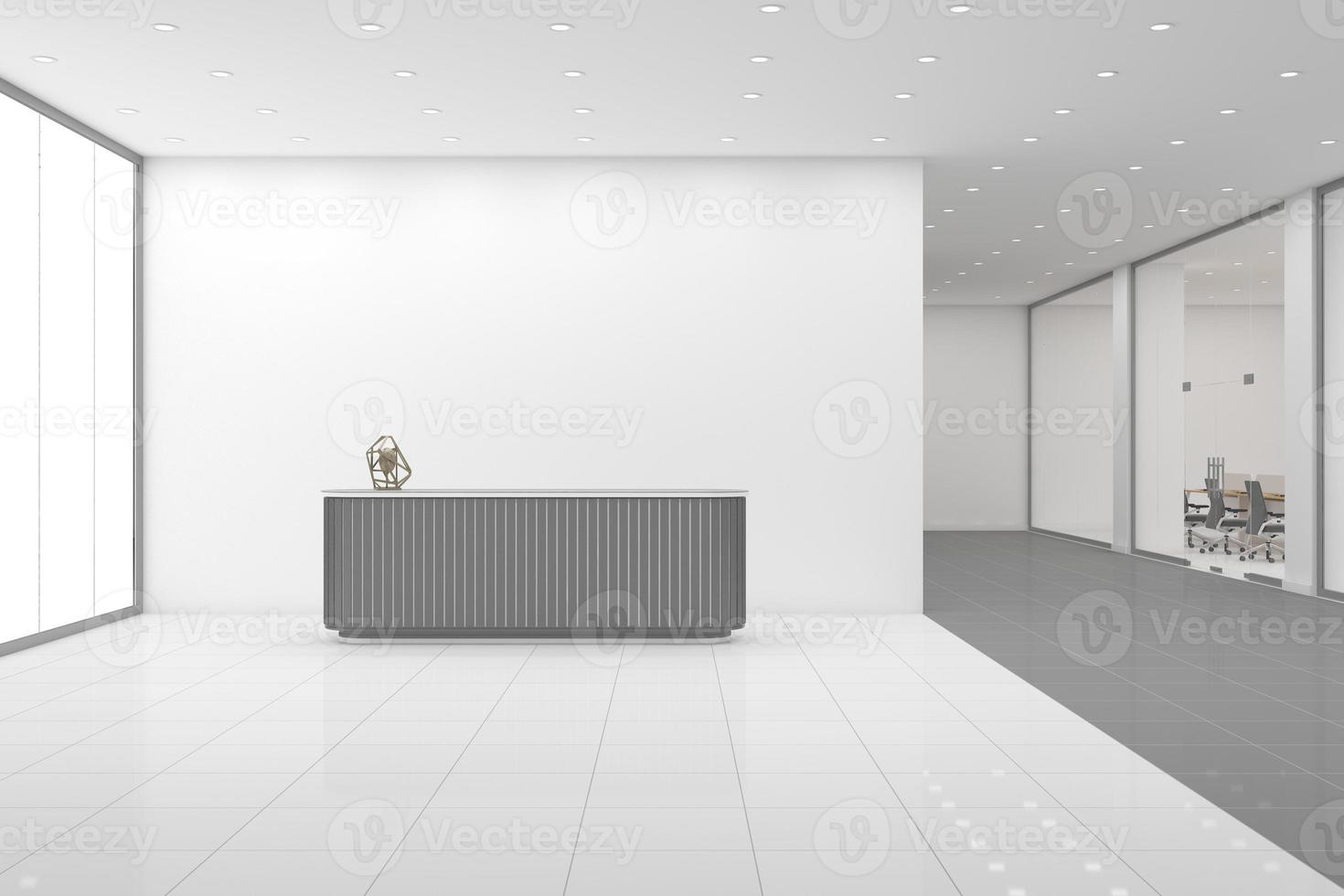 kantoor receptie mockup interieurontwerp foto