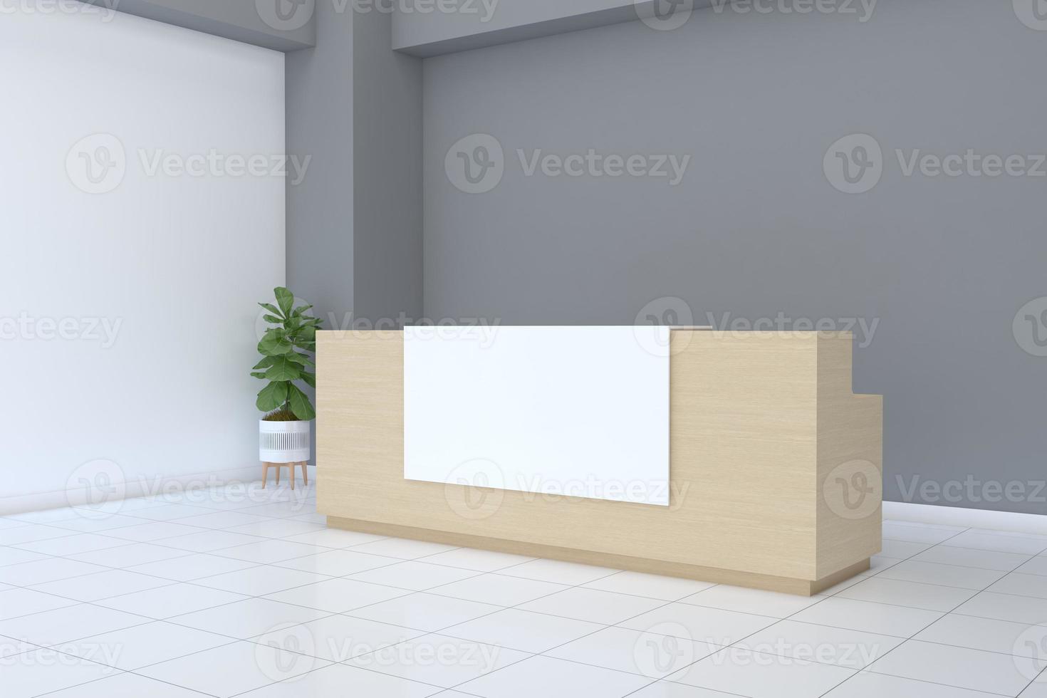 kantoor receptie mockup interieurontwerp foto