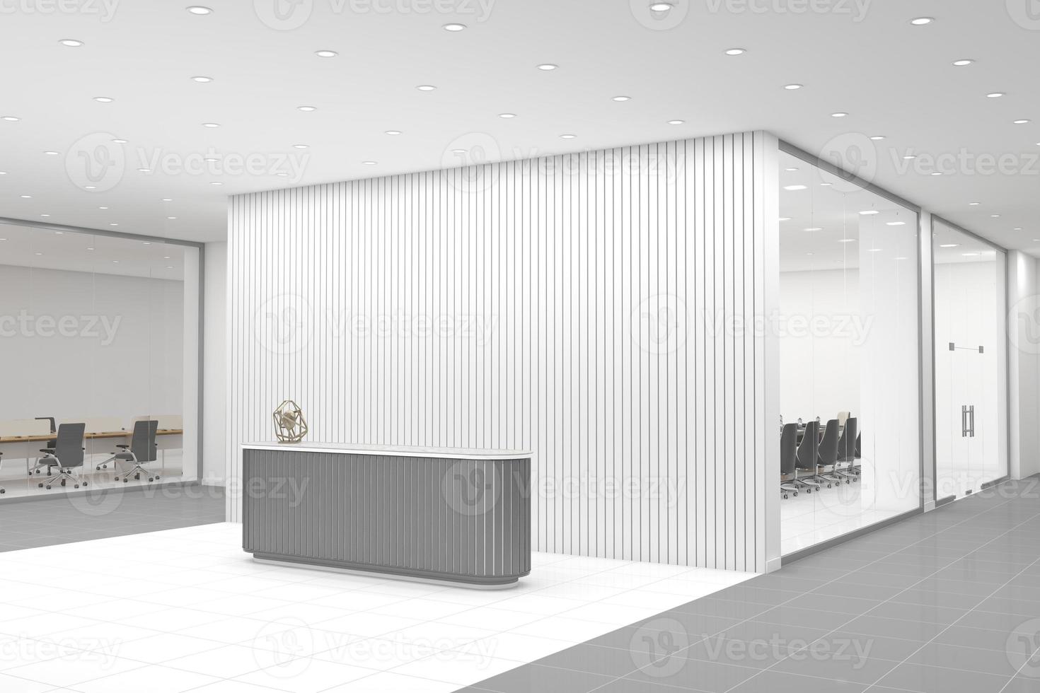 kantoor receptie mockup interieurontwerp foto