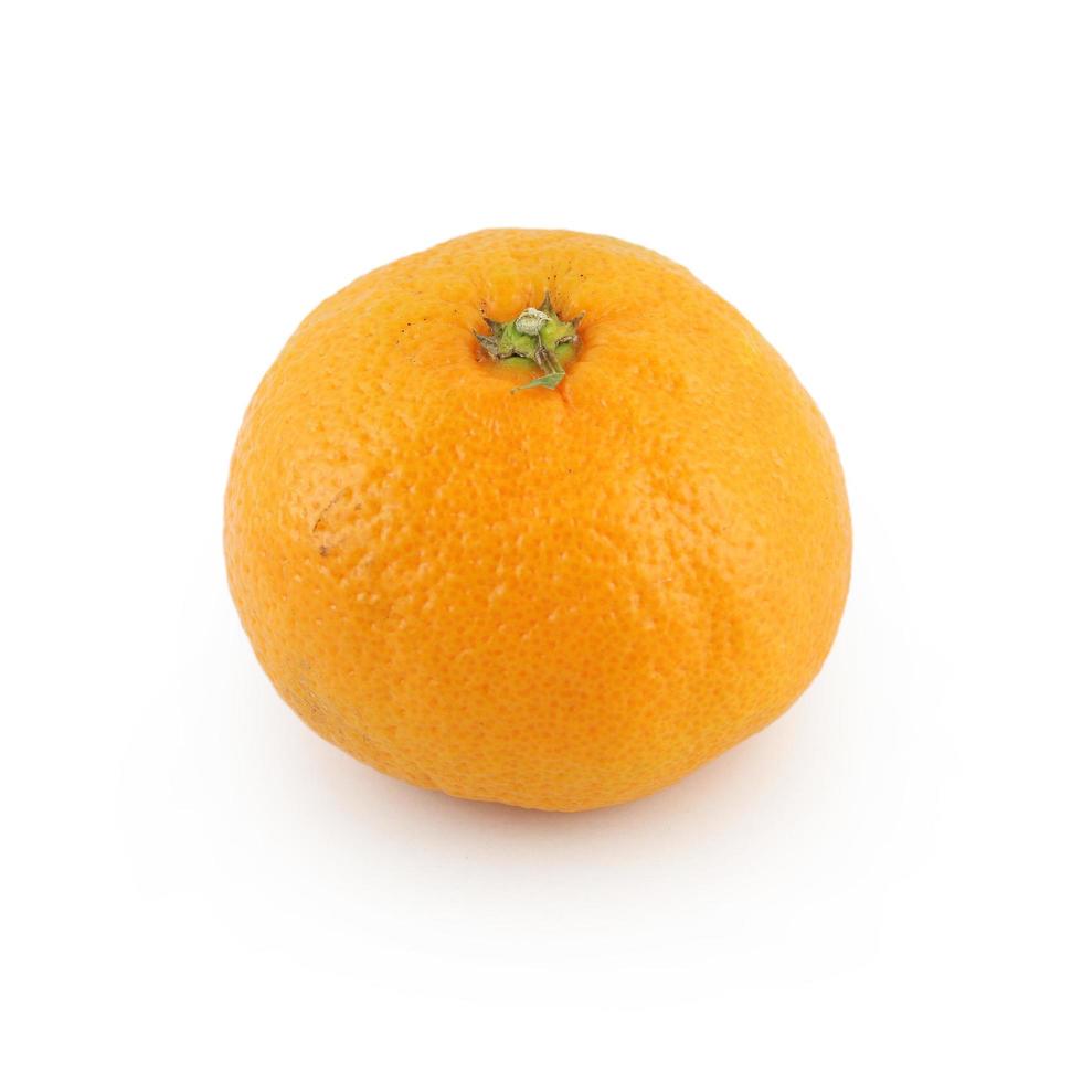 mandarijn, geïsoleerd op wit foto