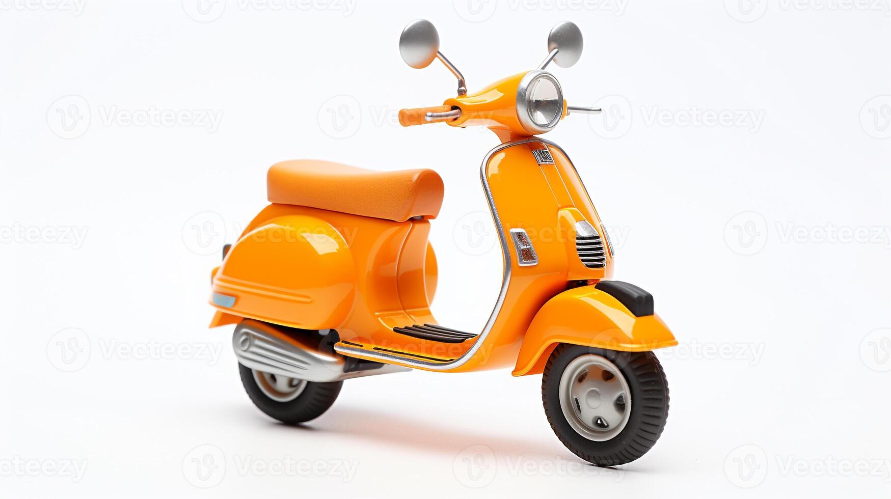 weergeven een 3d miniatuur Vespa. generatief ai foto