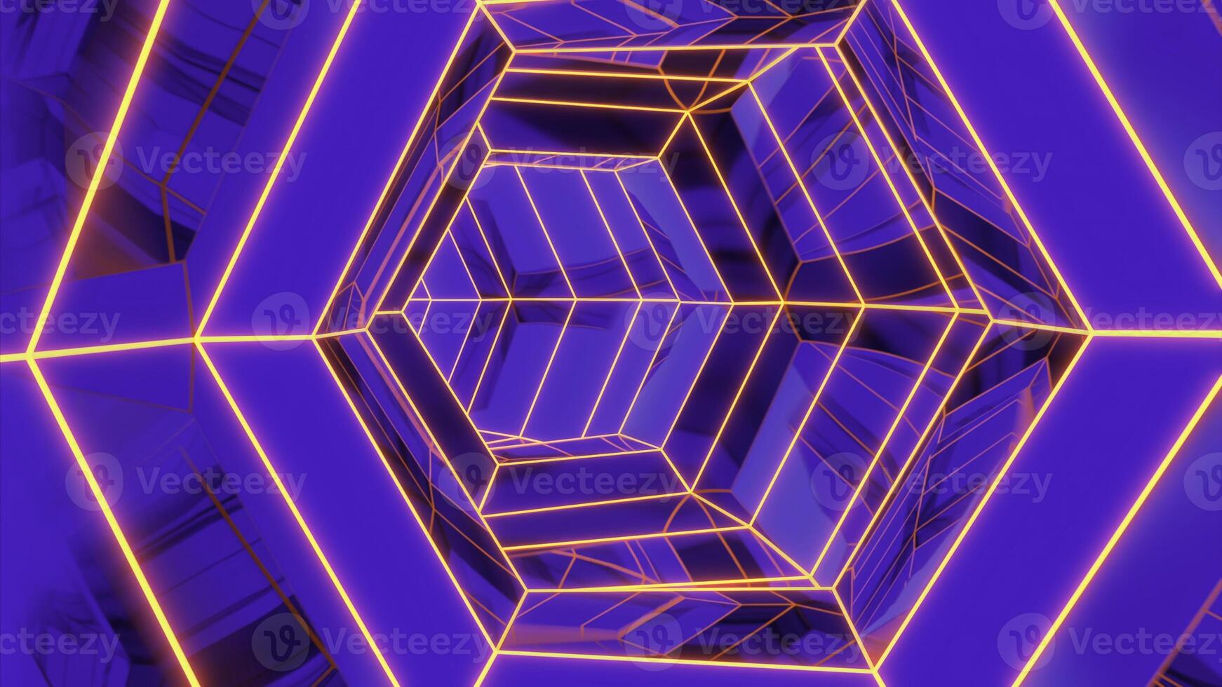 een tunnel in abstractie.ontwerp. tunnel in Purper kleur in 3d formaat gemaakt net zo een achtergrond. foto