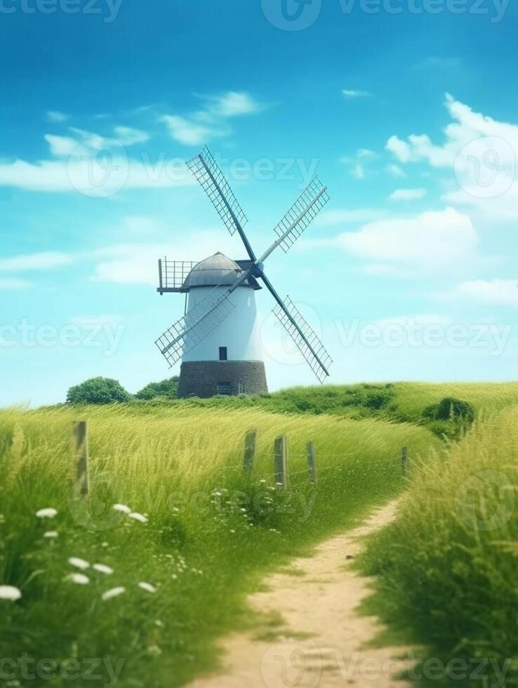 ai generatief brixton windmolen in Londen Engeland uk foto