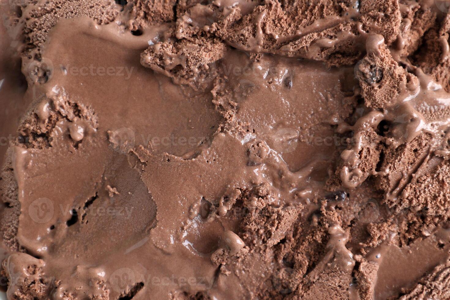 structuur van smelten chocola ijs room foto