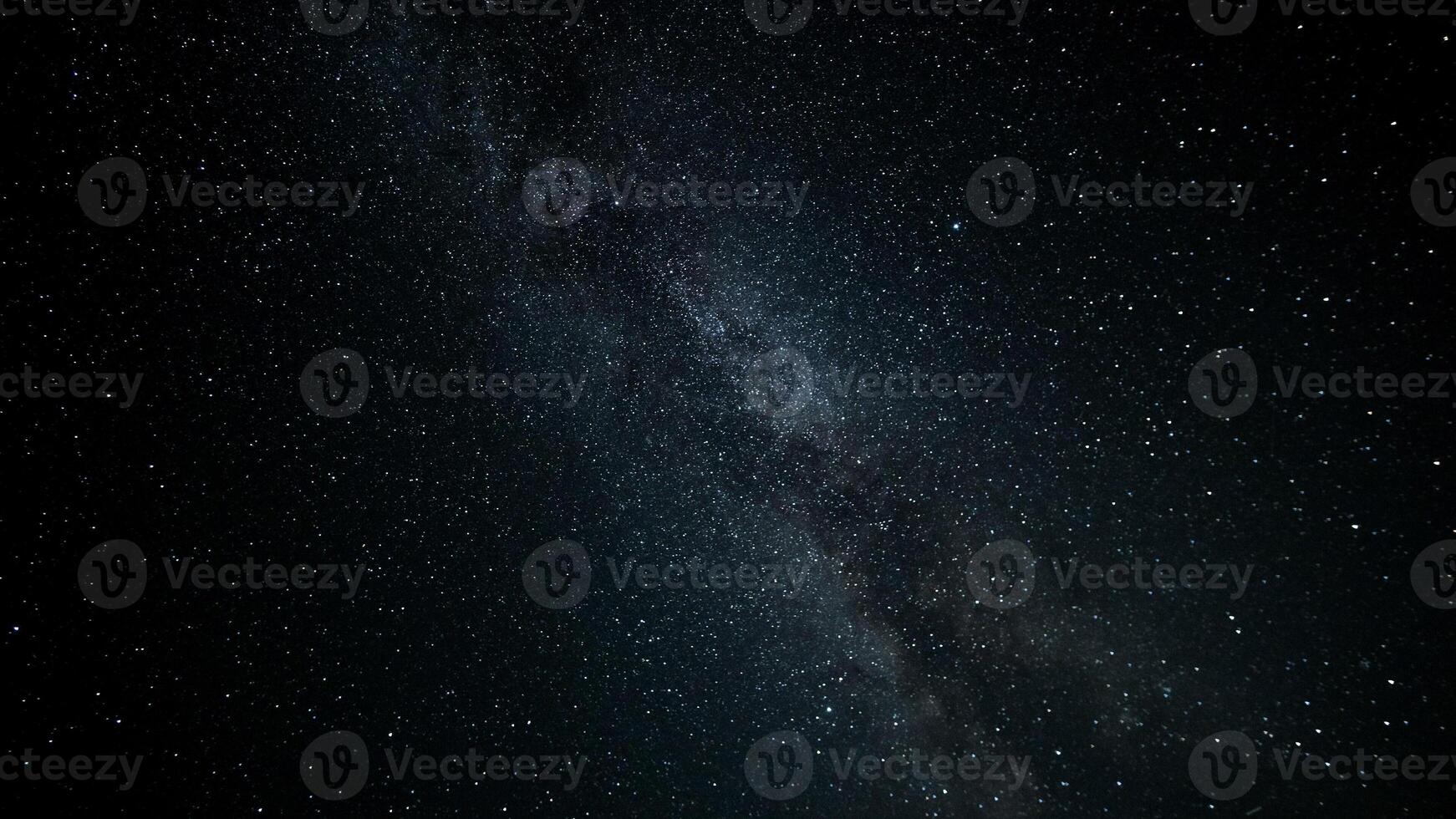 de melkachtig manier en sterren in nacht lucht foto