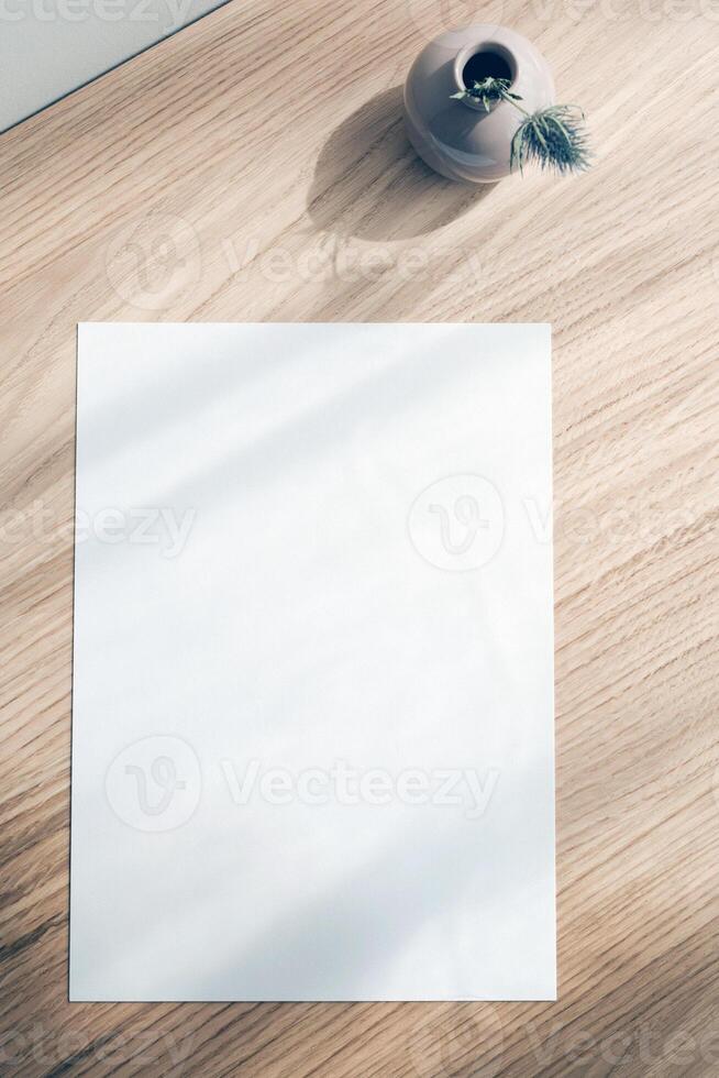 leeg afbeelding sjabloon, blanco canvas mockup foto