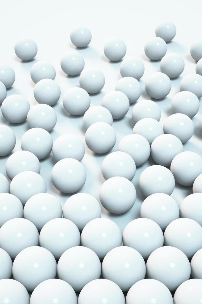 3D-weergave van witte bol achtergrond foto