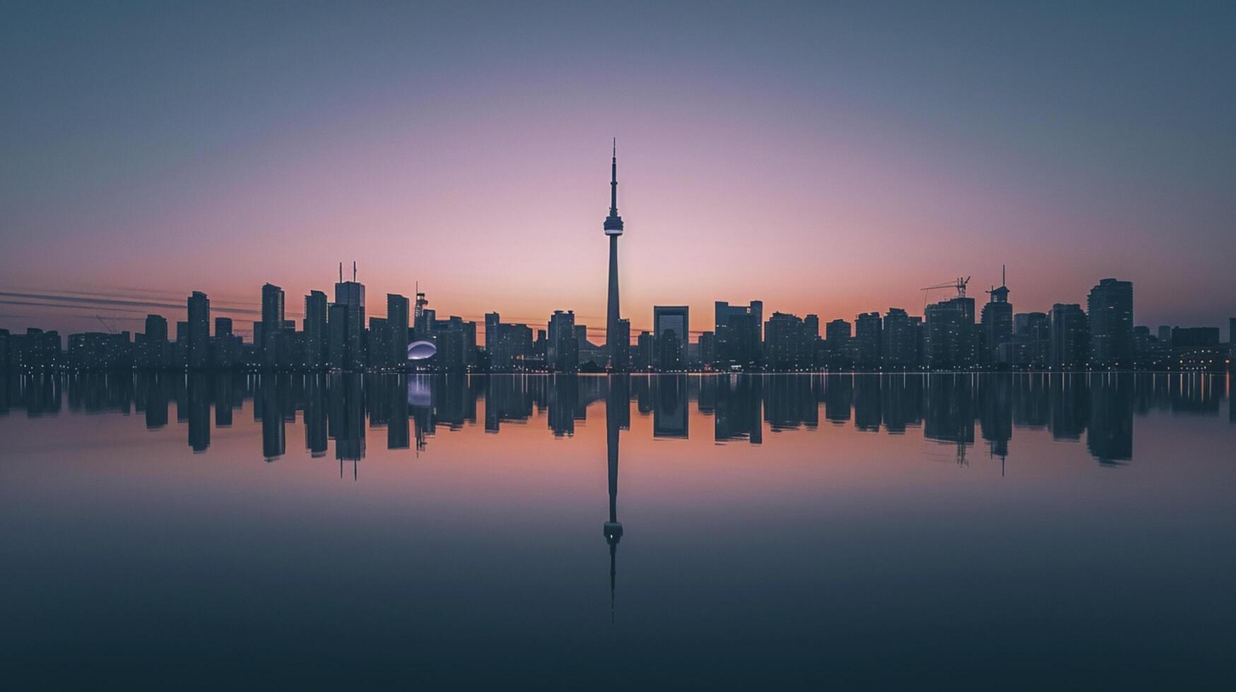 ai gegenereerd stadsgezicht weerspiegeld in kalmte wateren drijvend vredig ai gegenereerd foto