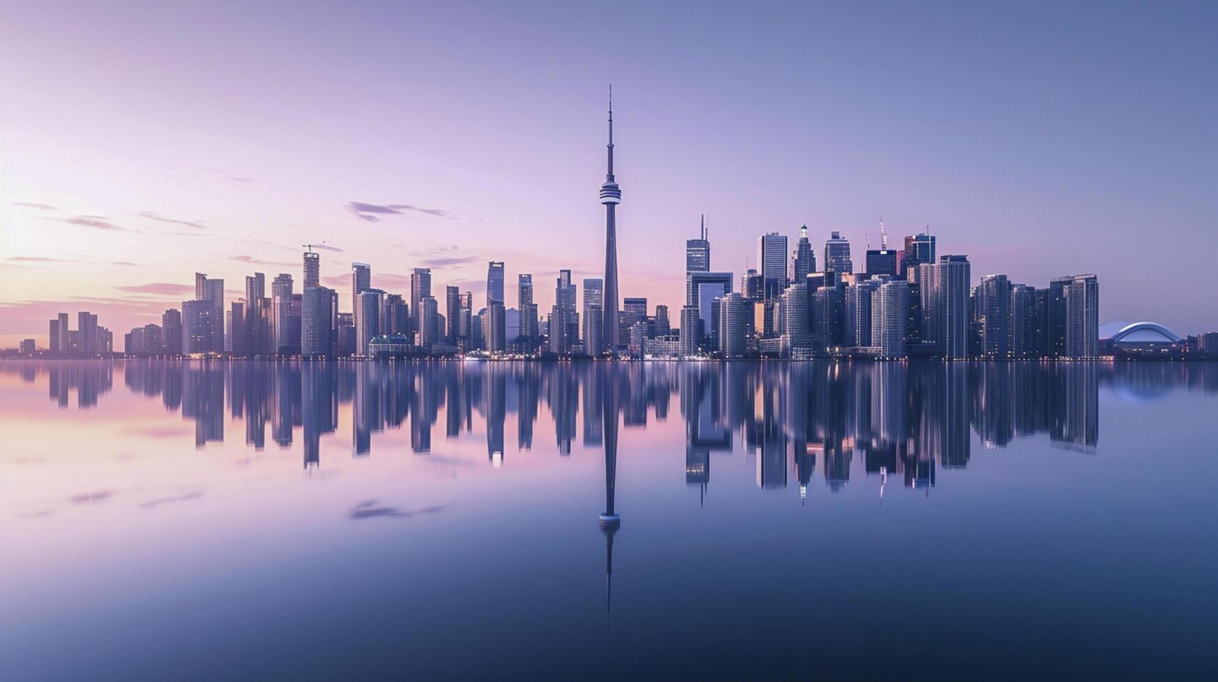 ai gegenereerd stadsgezicht weerspiegeld in kalmte wateren drijvend vredig ai gegenereerd foto