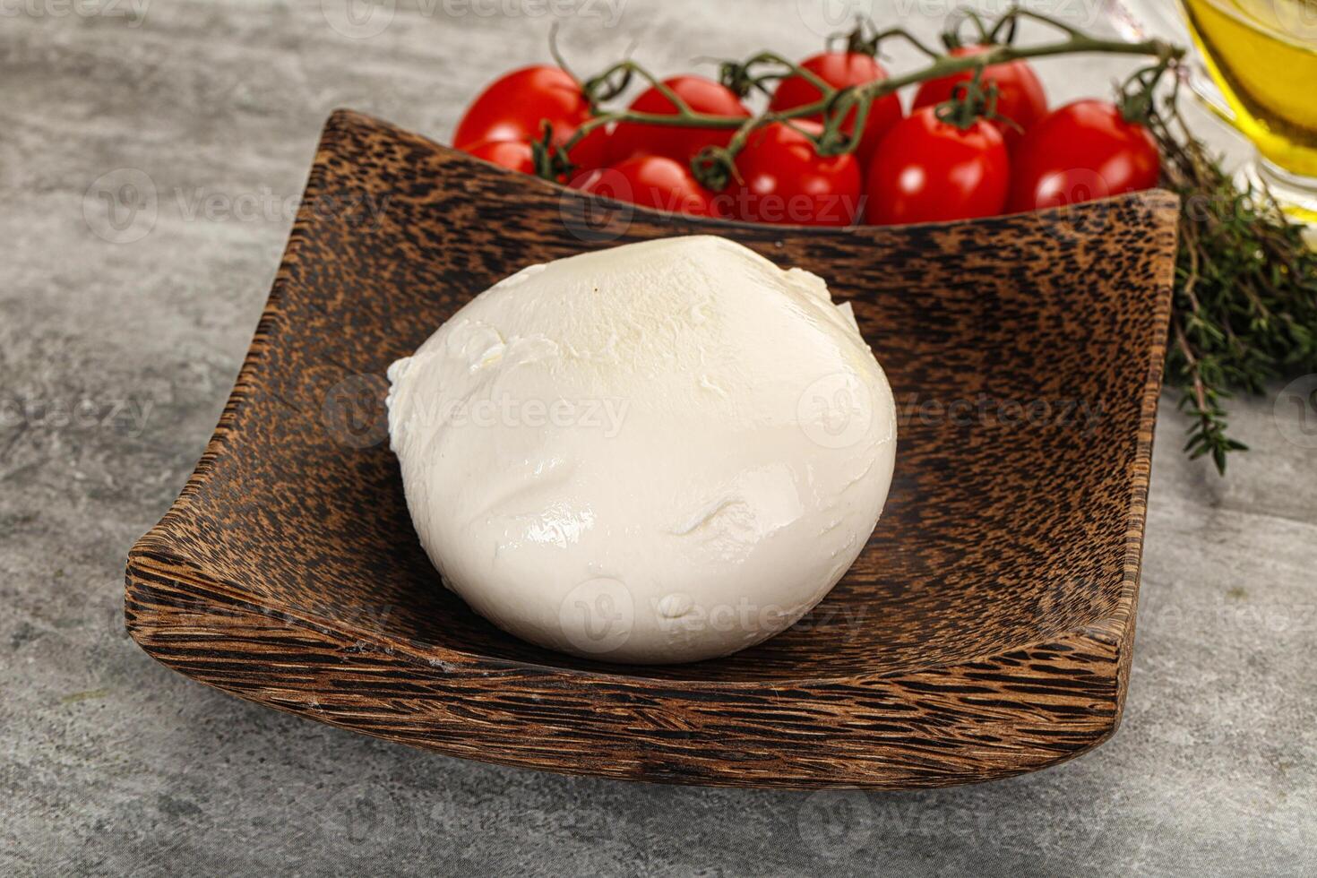 ronde Mozzarella jong kaas bal foto