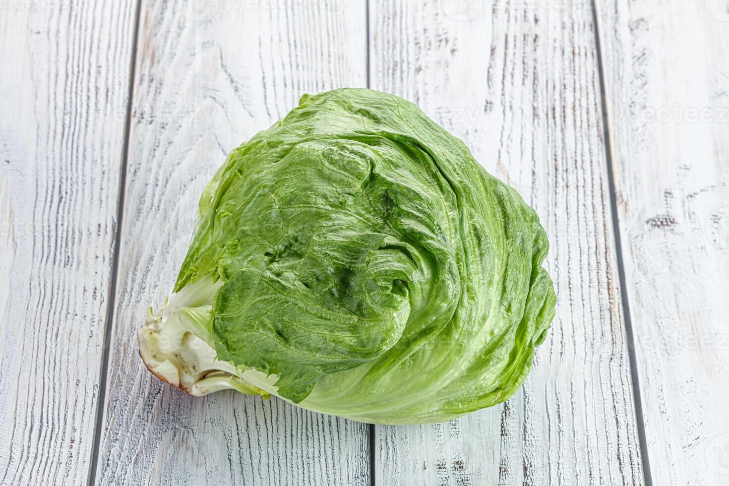 natuurlijk biologisch ijsberg salade kool foto