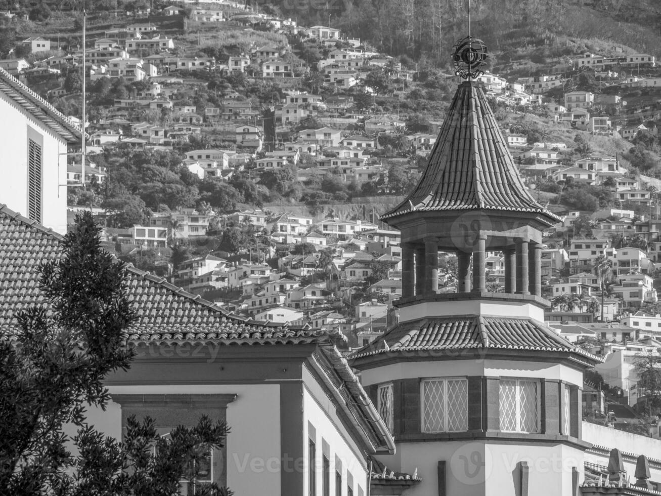 de stad van Funchal Aan Madeira eiland foto