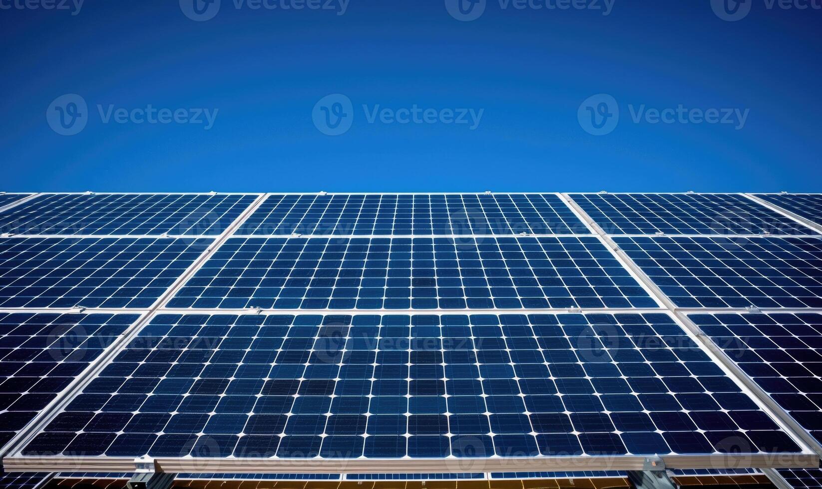 ai gegenereerd zonne- panelen, fotovoltaïsch, alternatief elektriciteit bron - concept van duurzame middelen foto