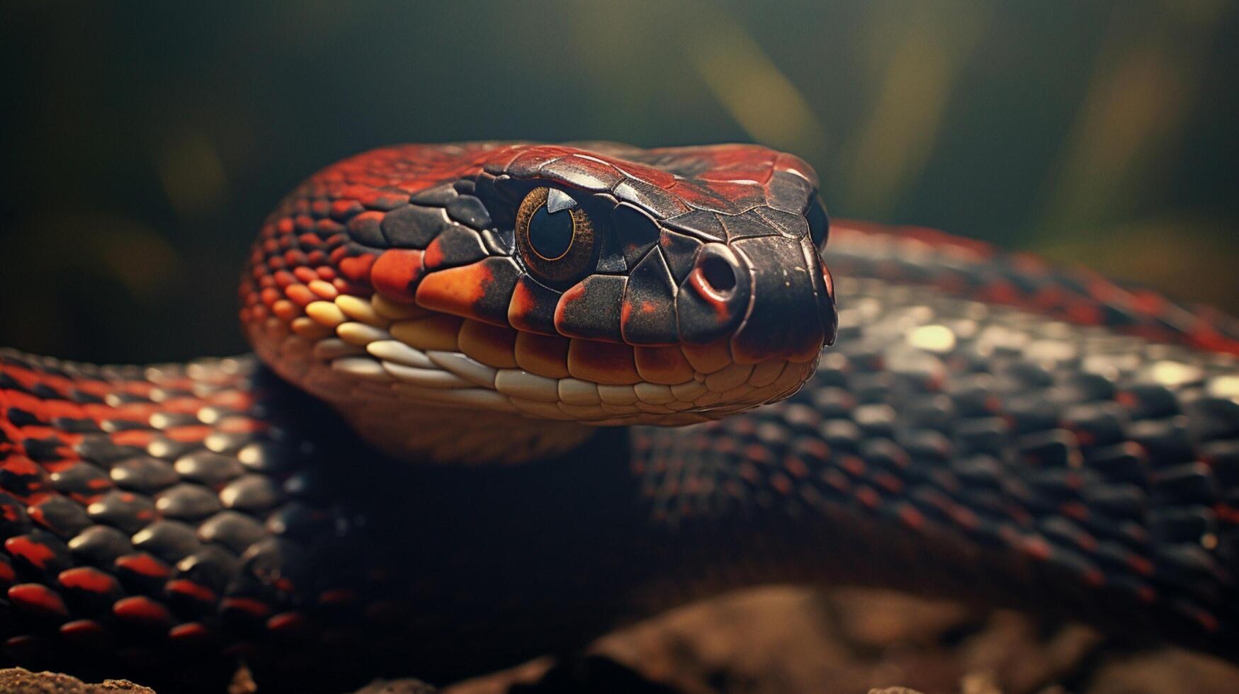 ai gegenereerd koning cobra hoog kwaliteit beeld foto