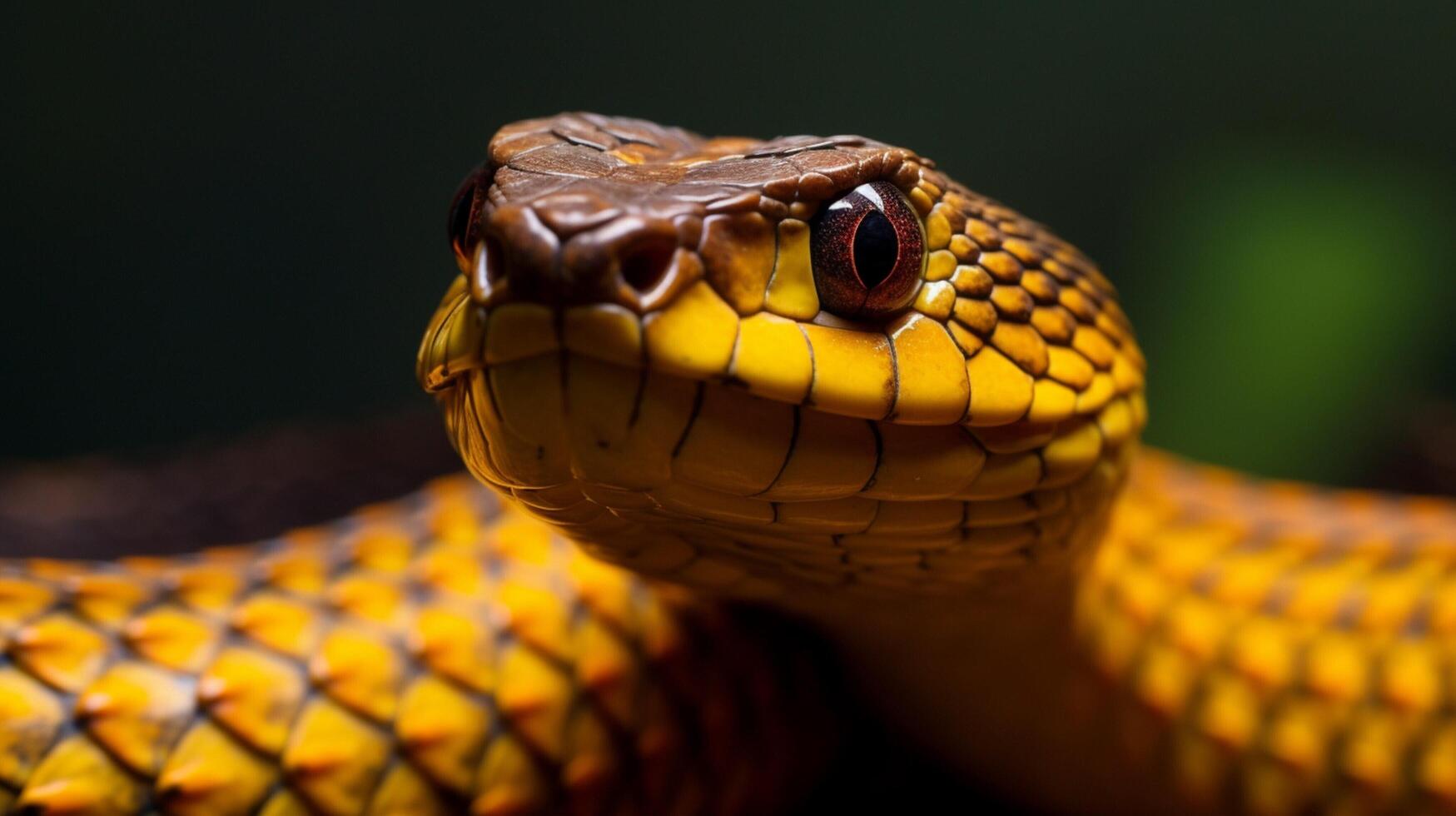 ai gegenereerd koning cobra hoog kwaliteit beeld foto