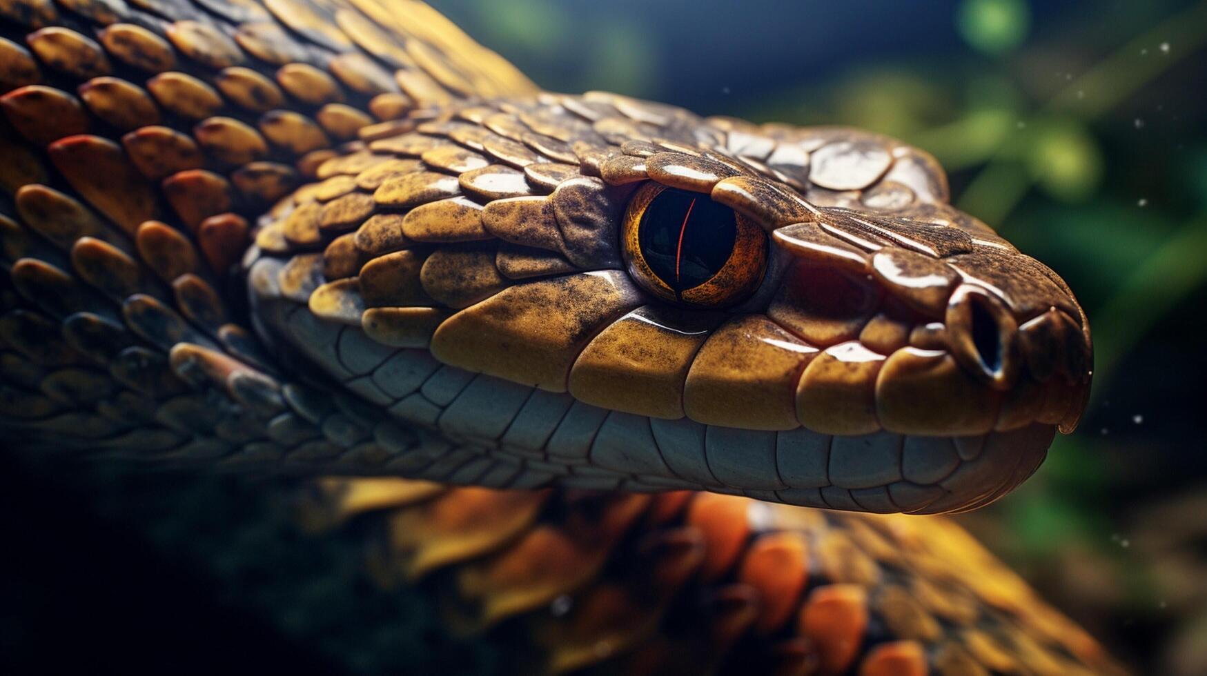 ai gegenereerd koning cobra hoog kwaliteit beeld foto