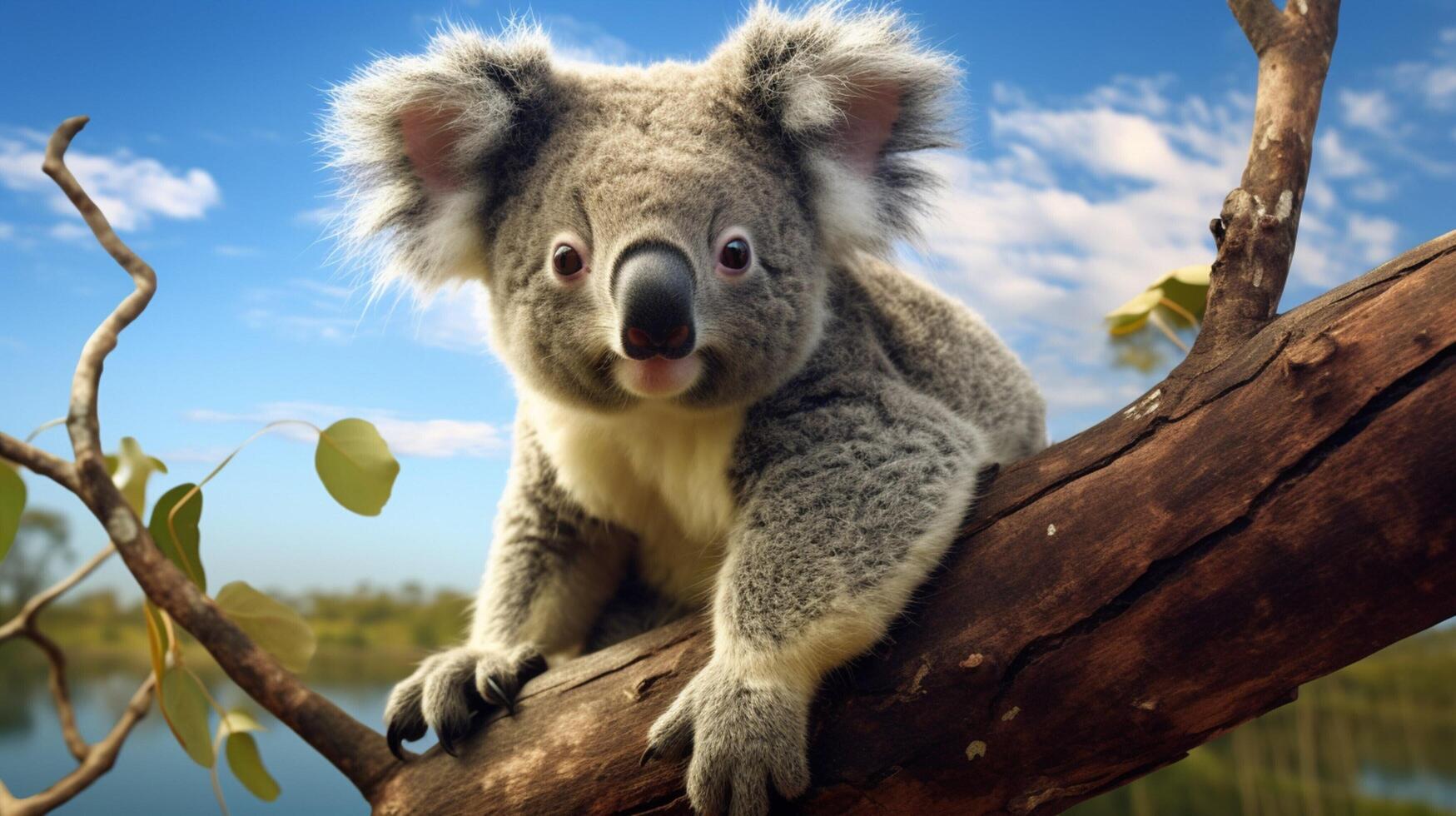 ai gegenereerd koala hoog kwaliteit beeld foto