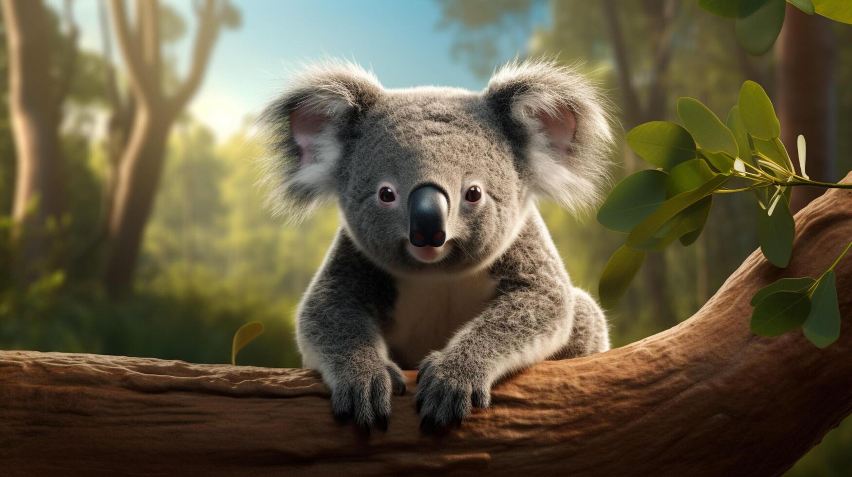 ai gegenereerd koala hoog kwaliteit beeld foto