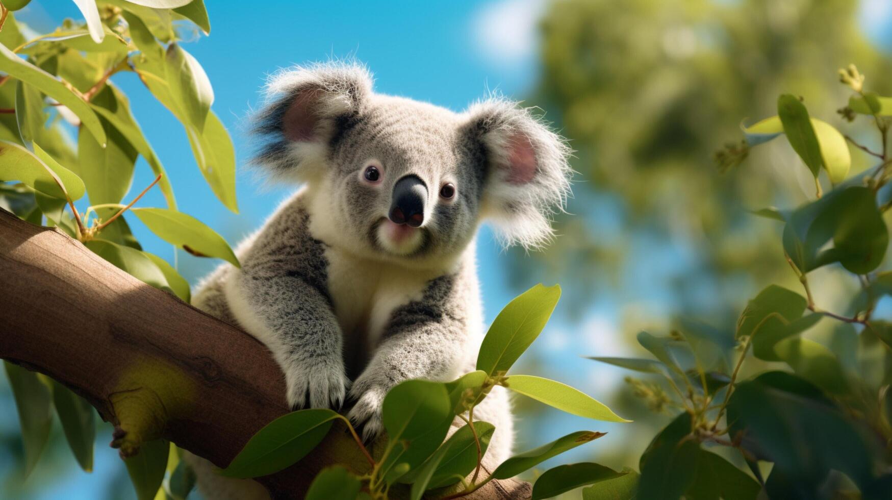 ai gegenereerd koala hoog kwaliteit beeld foto