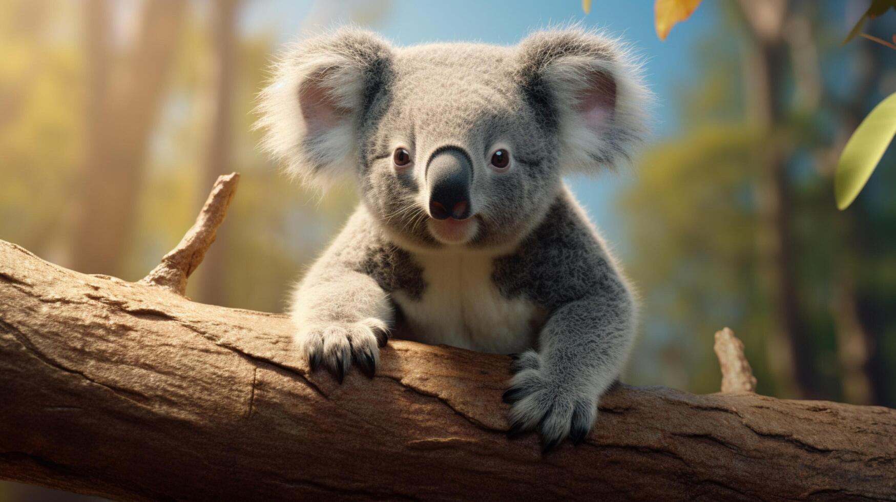 ai gegenereerd koala hoog kwaliteit beeld foto