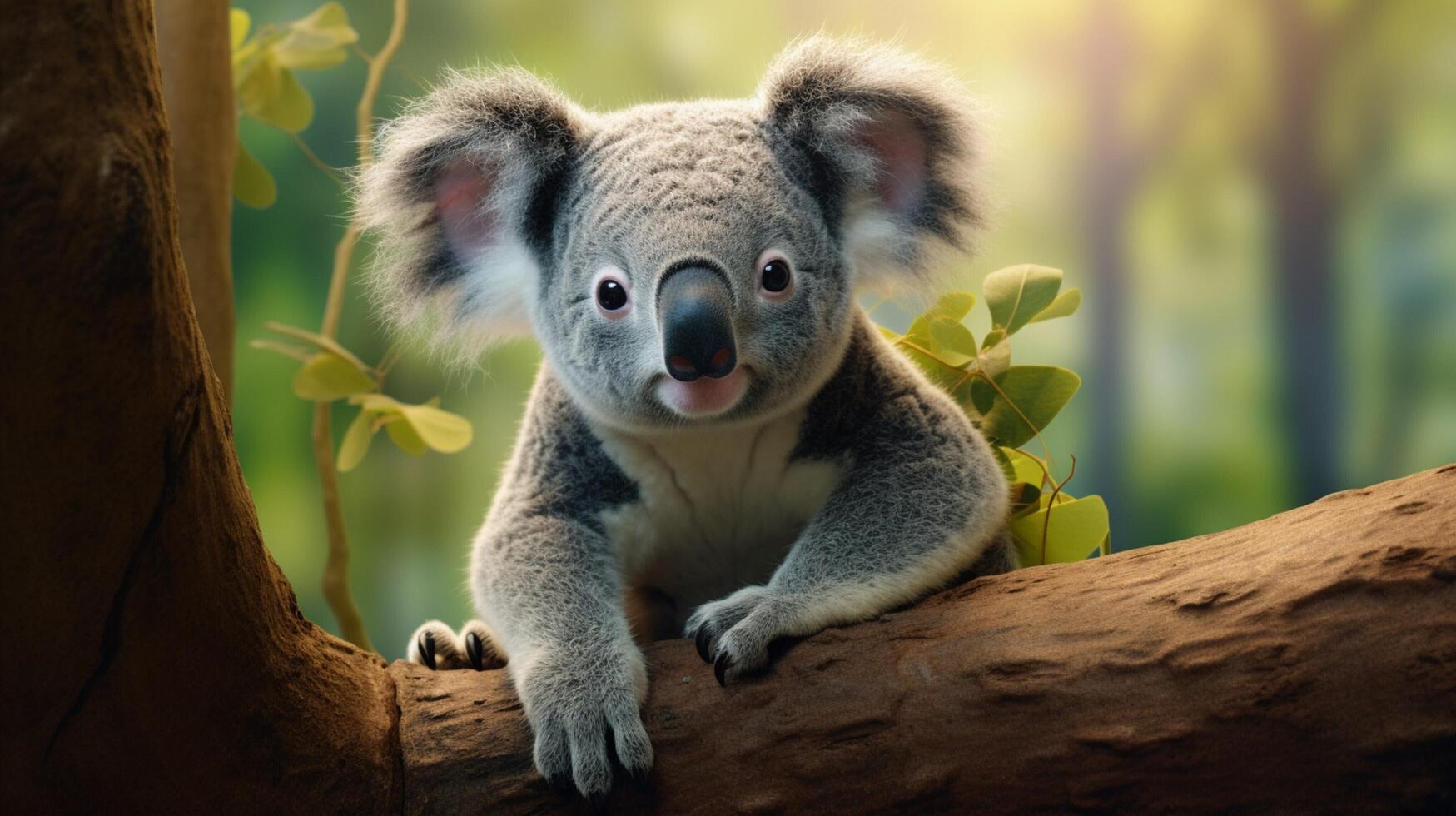 ai gegenereerd koala hoog kwaliteit beeld foto