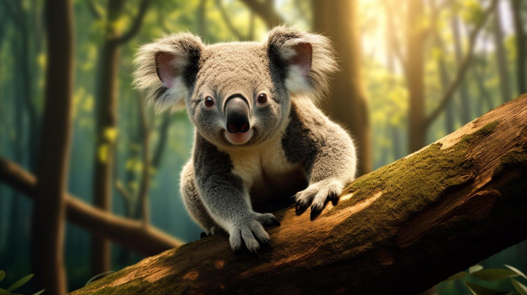 ai gegenereerd koala hoog kwaliteit beeld foto