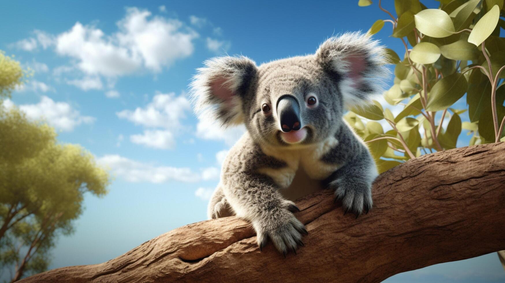 ai gegenereerd koala hoog kwaliteit beeld foto