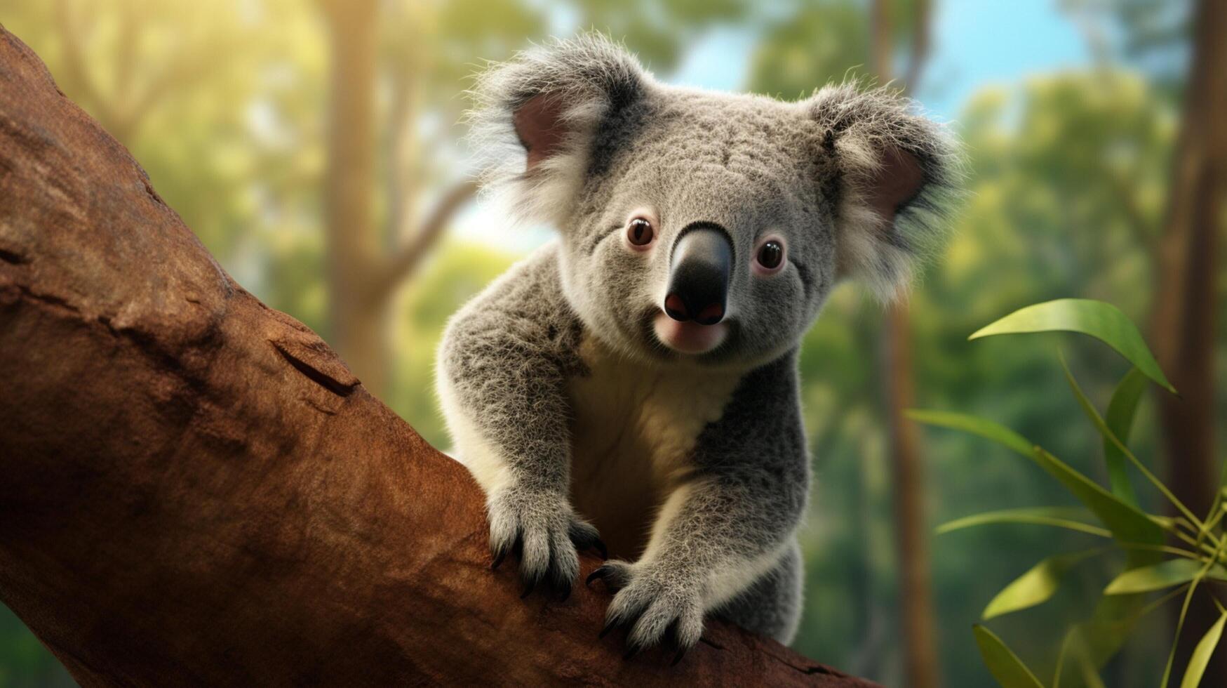 ai gegenereerd koala hoog kwaliteit beeld foto